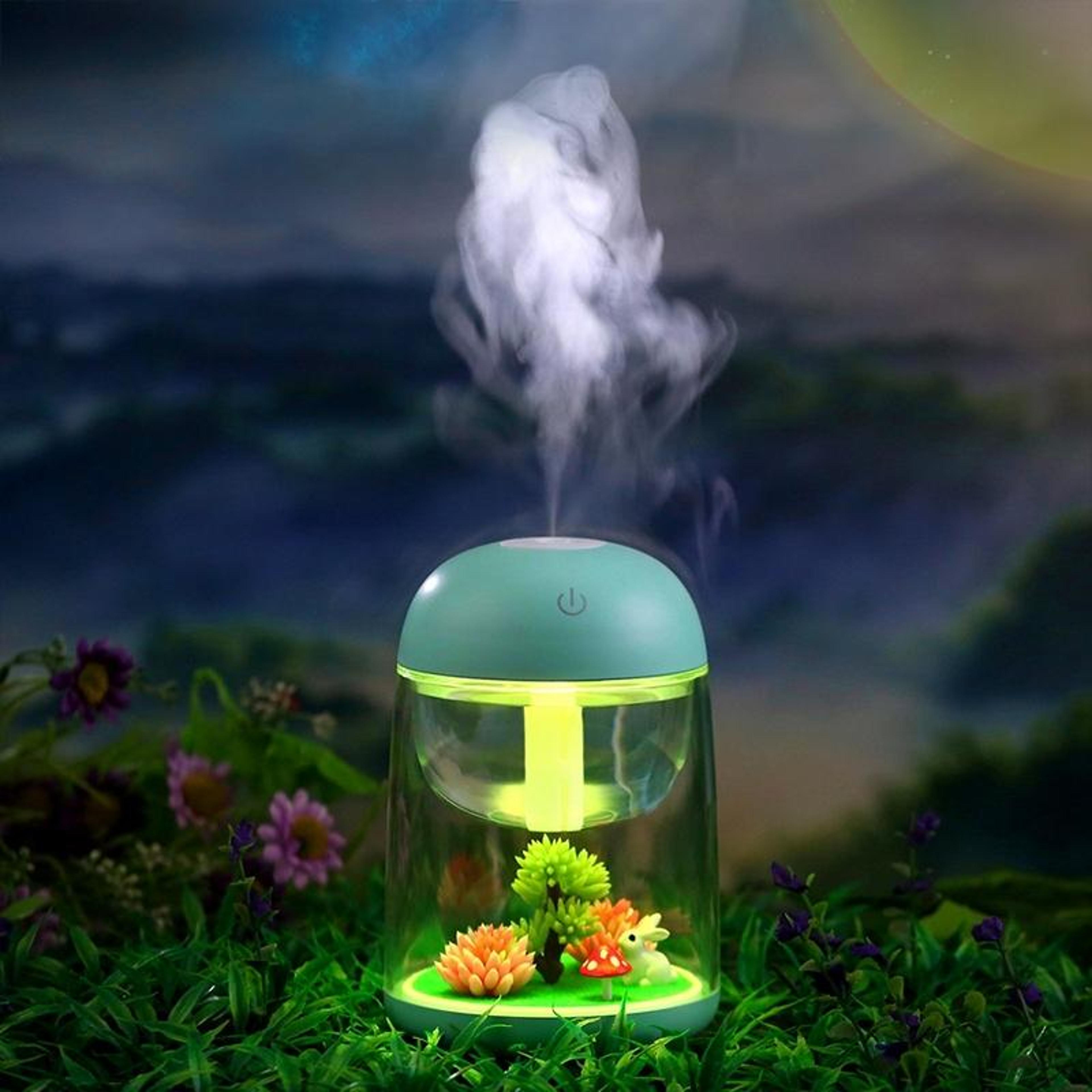 portable usb mini humidifier with led light quiet car diffuser air moisturizer