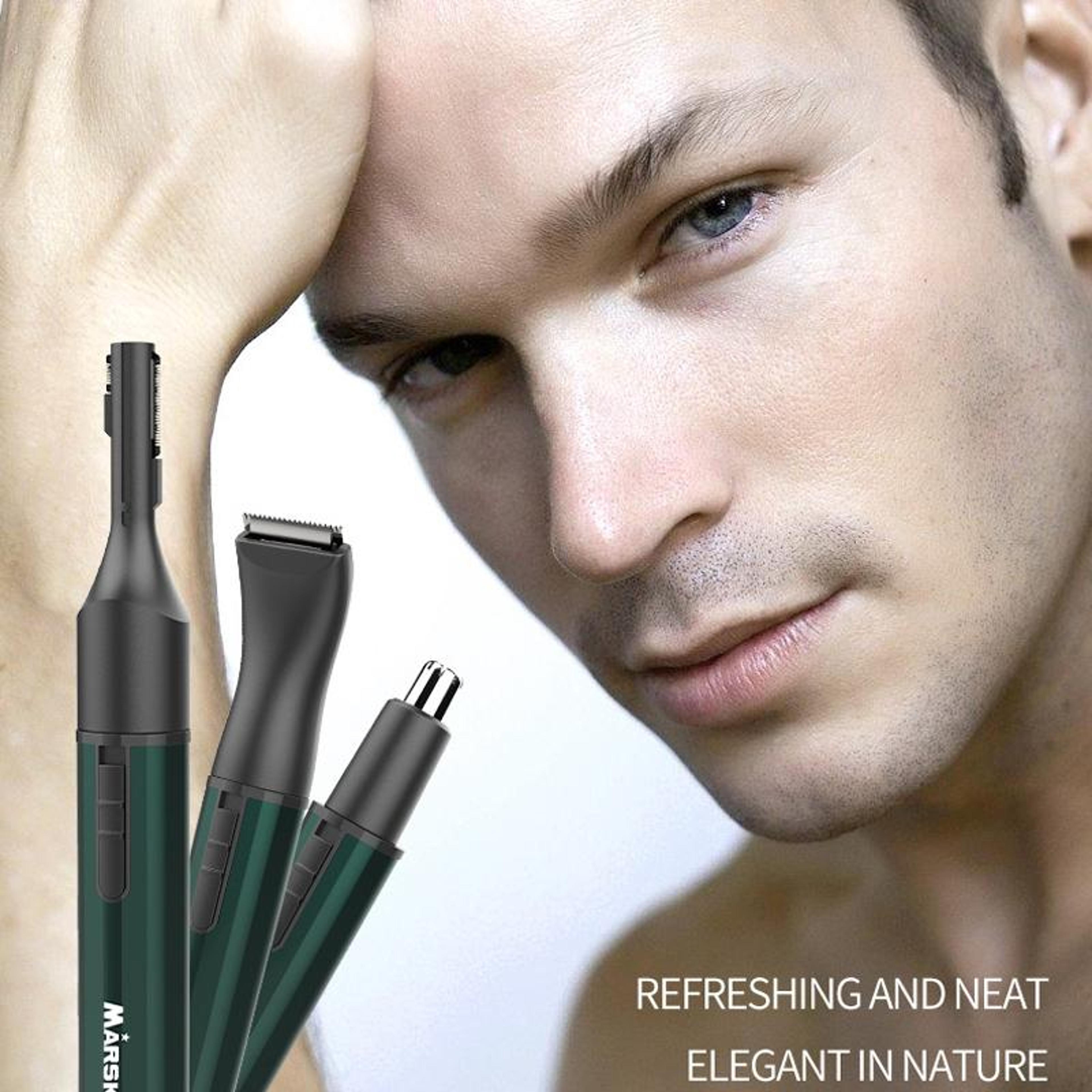 rechargeable nose hair trimmer with usb-c for nose ear and eyebrow grooming
