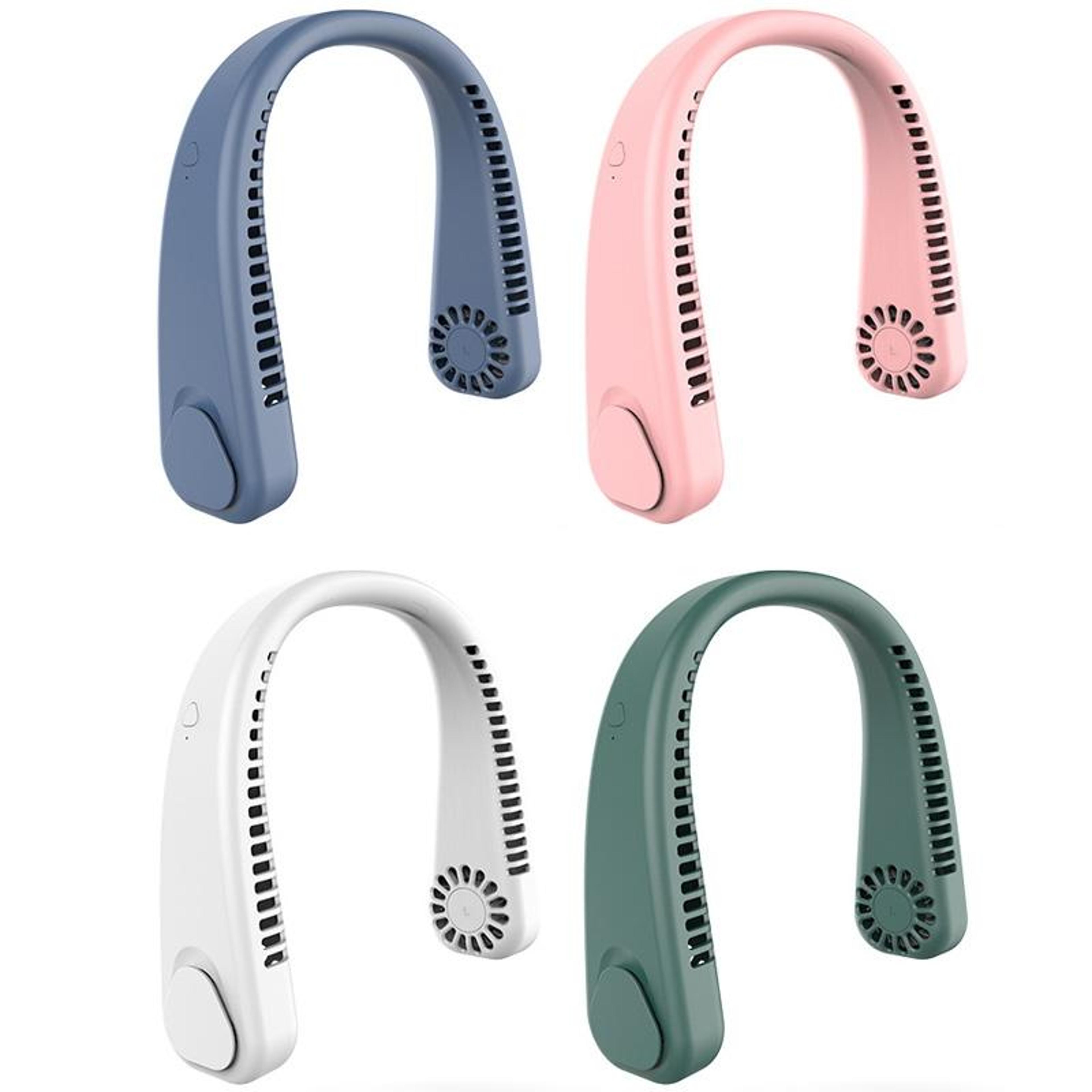 portable neck fan usb rechargeable hands free cooling fan for outdoor travel and work