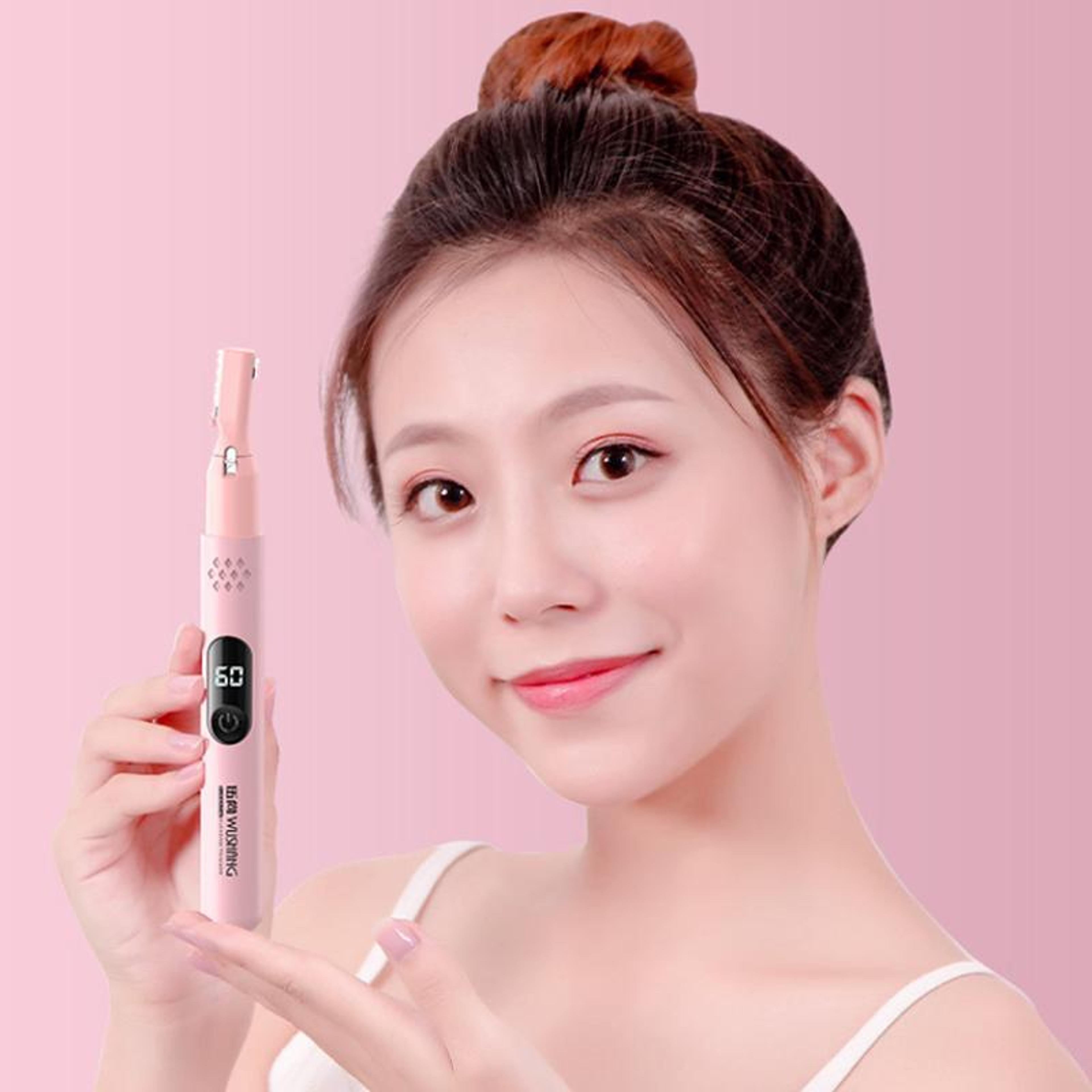 rechargeable facial hair remover & eyebrow trimmer for women, precision eyebrow razor for smooth, painless grooming