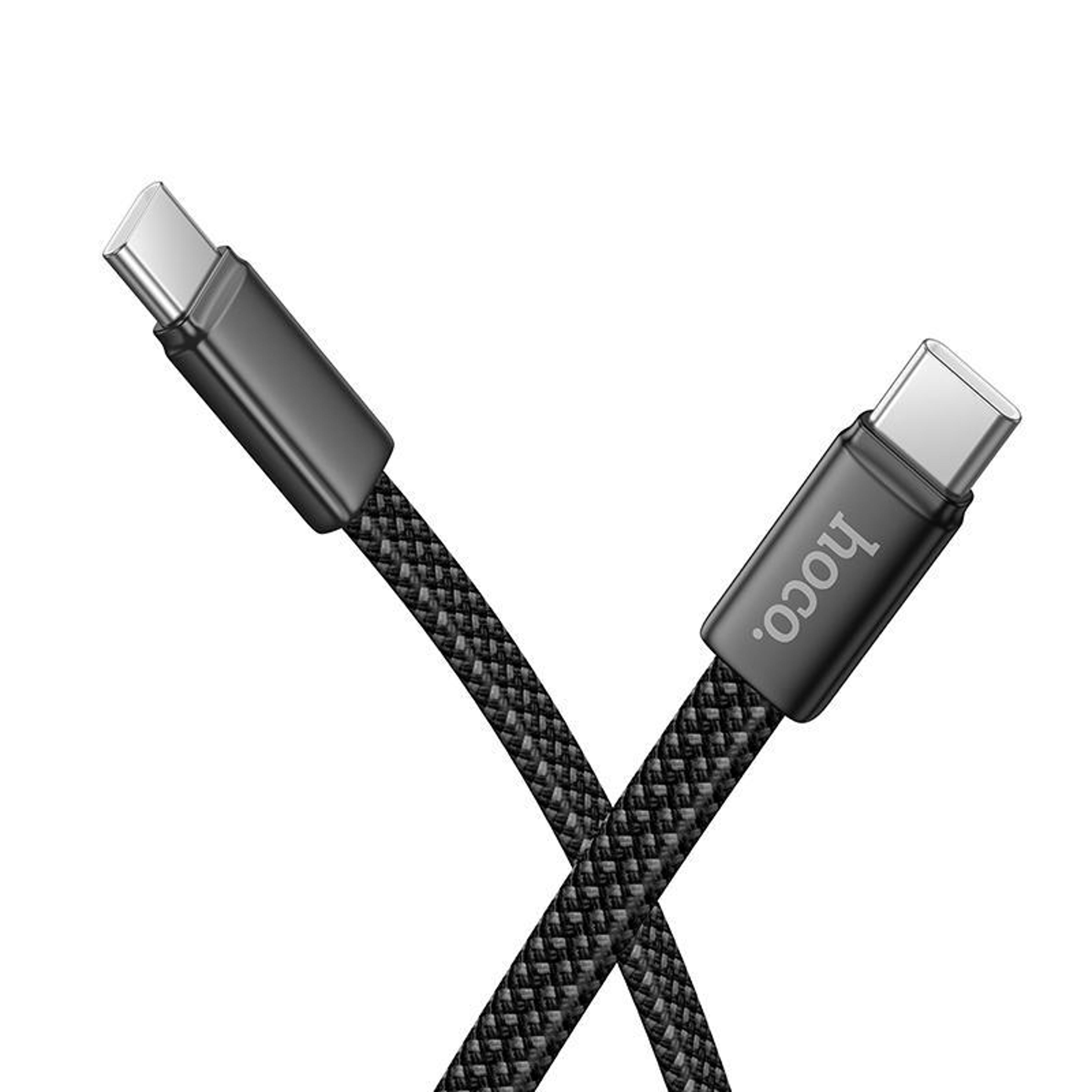 60w fast charge usb c cable nylon braided type c data charging cable