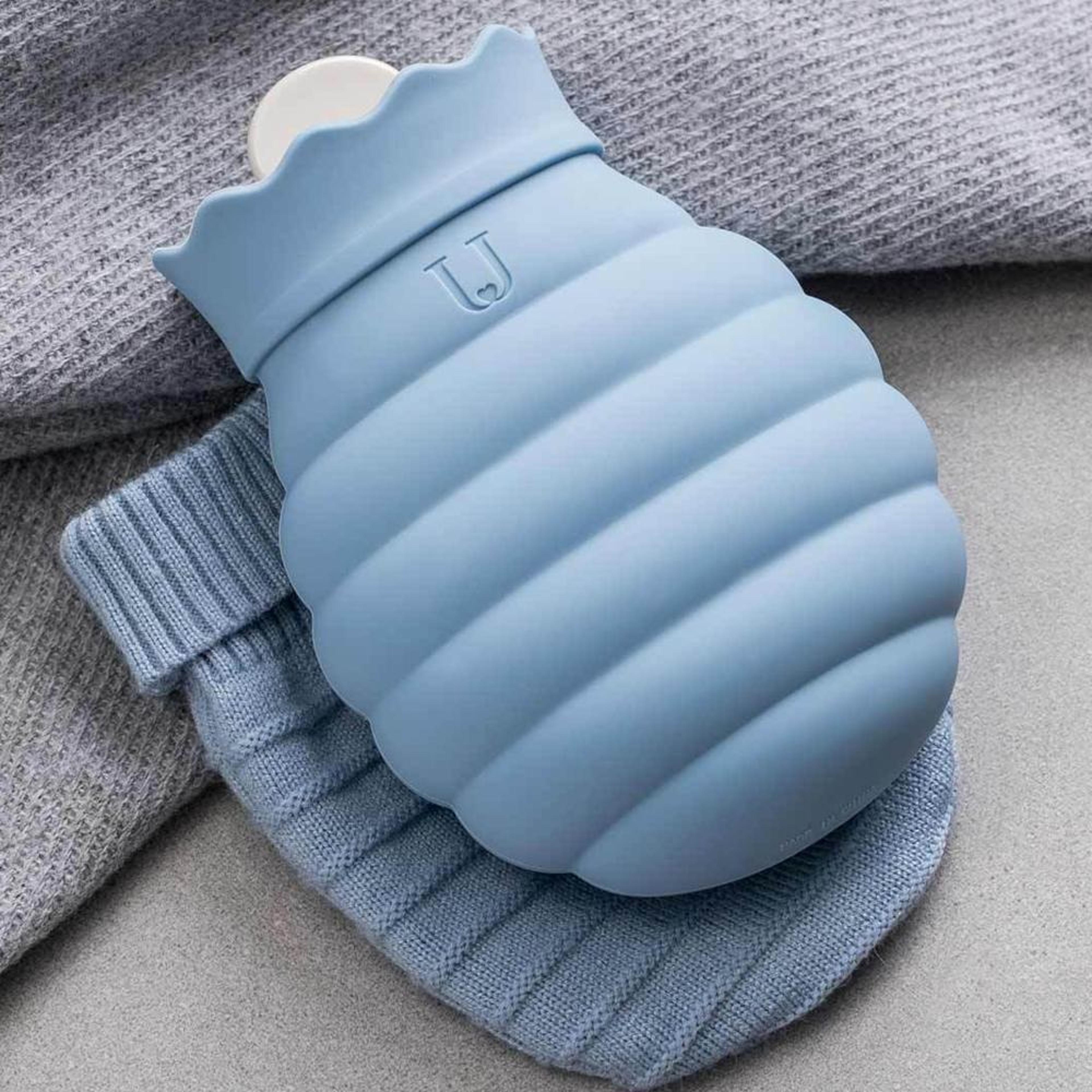 ergonomic silicone hot water bag for neck pain relief and soothing heat therapy