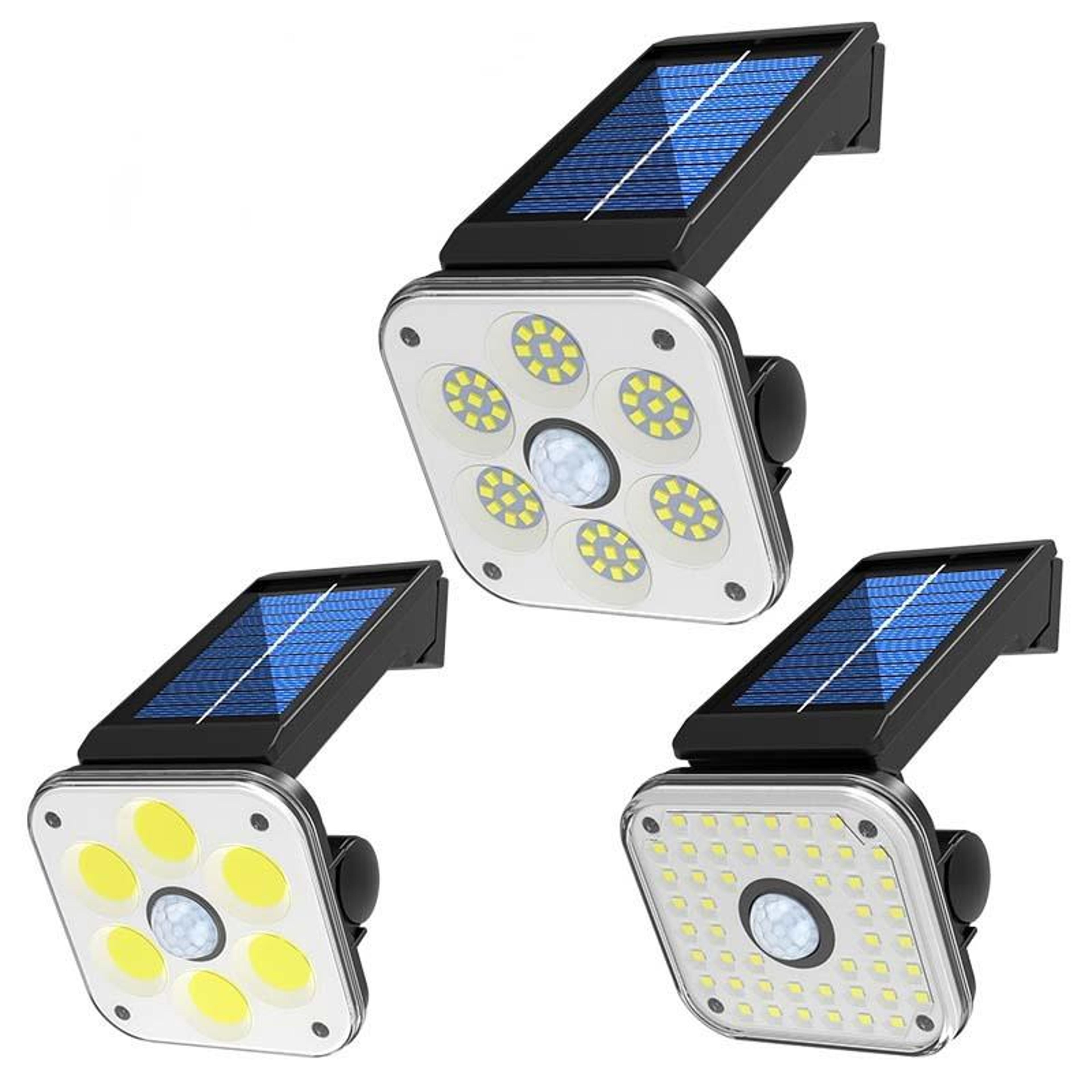 solar motion sensor wall light outdoor waterproof led security lamp