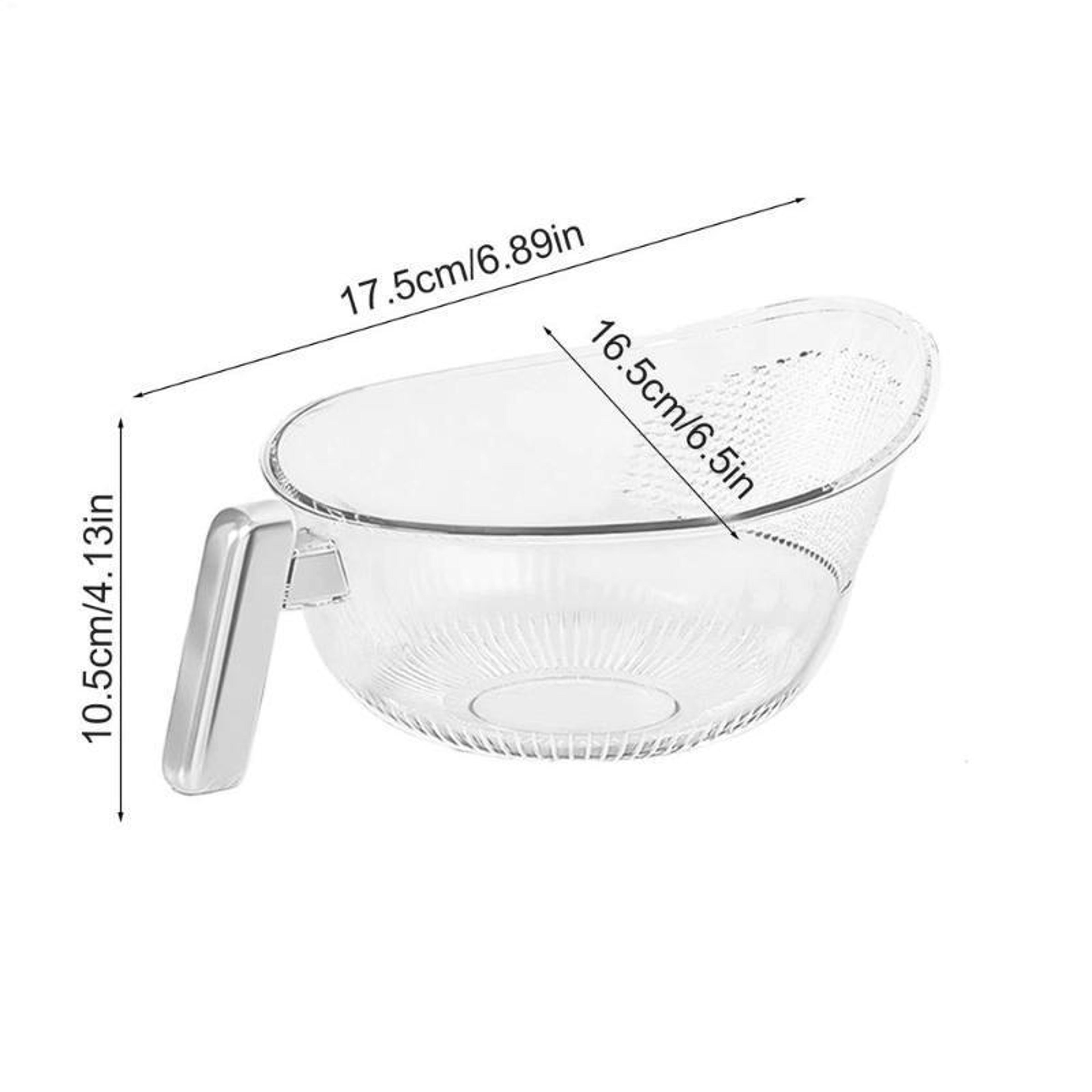 kitchen colander with handle rice washing & vegetable cleaning basket