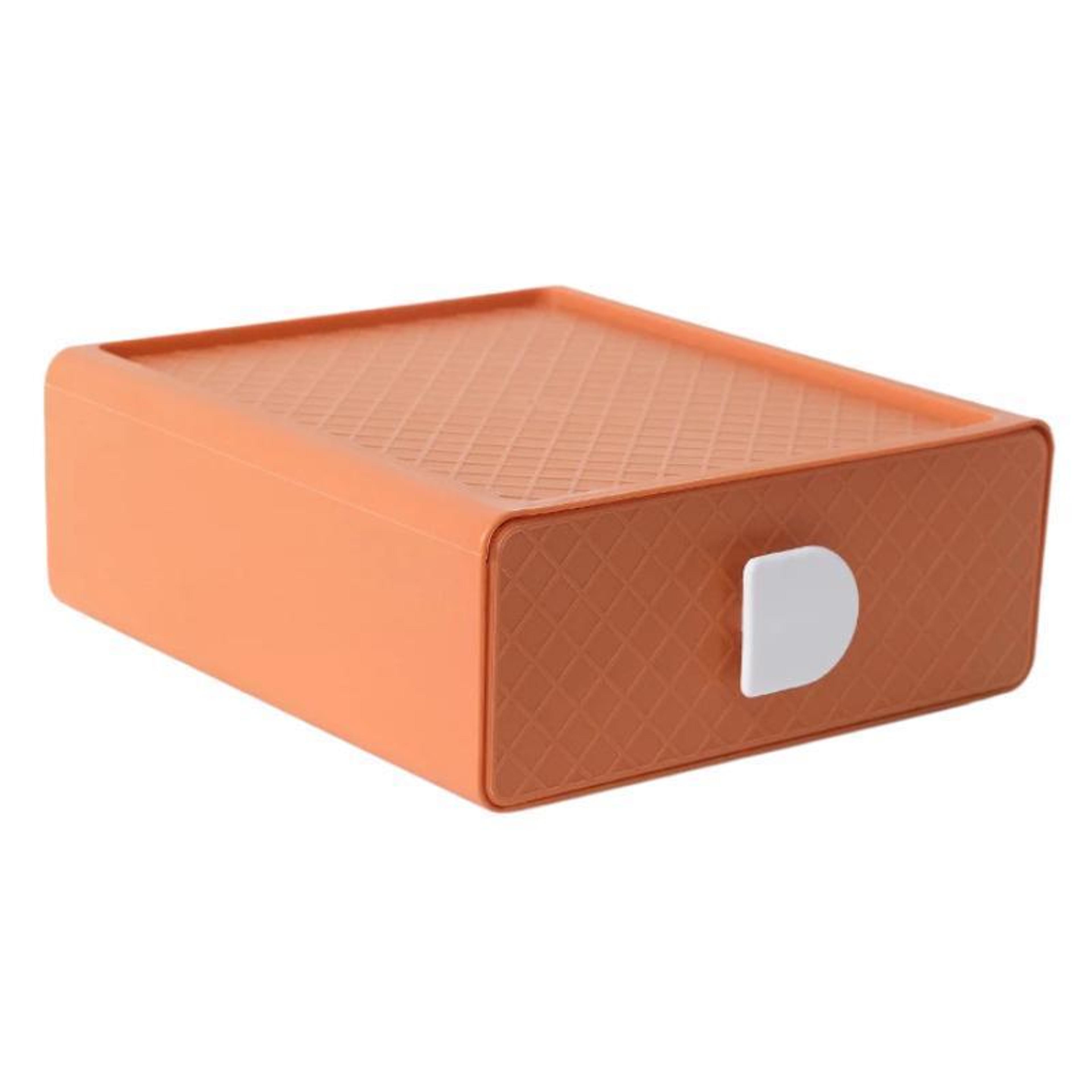 stackable plastic drawer organizer for makeup office storage box system