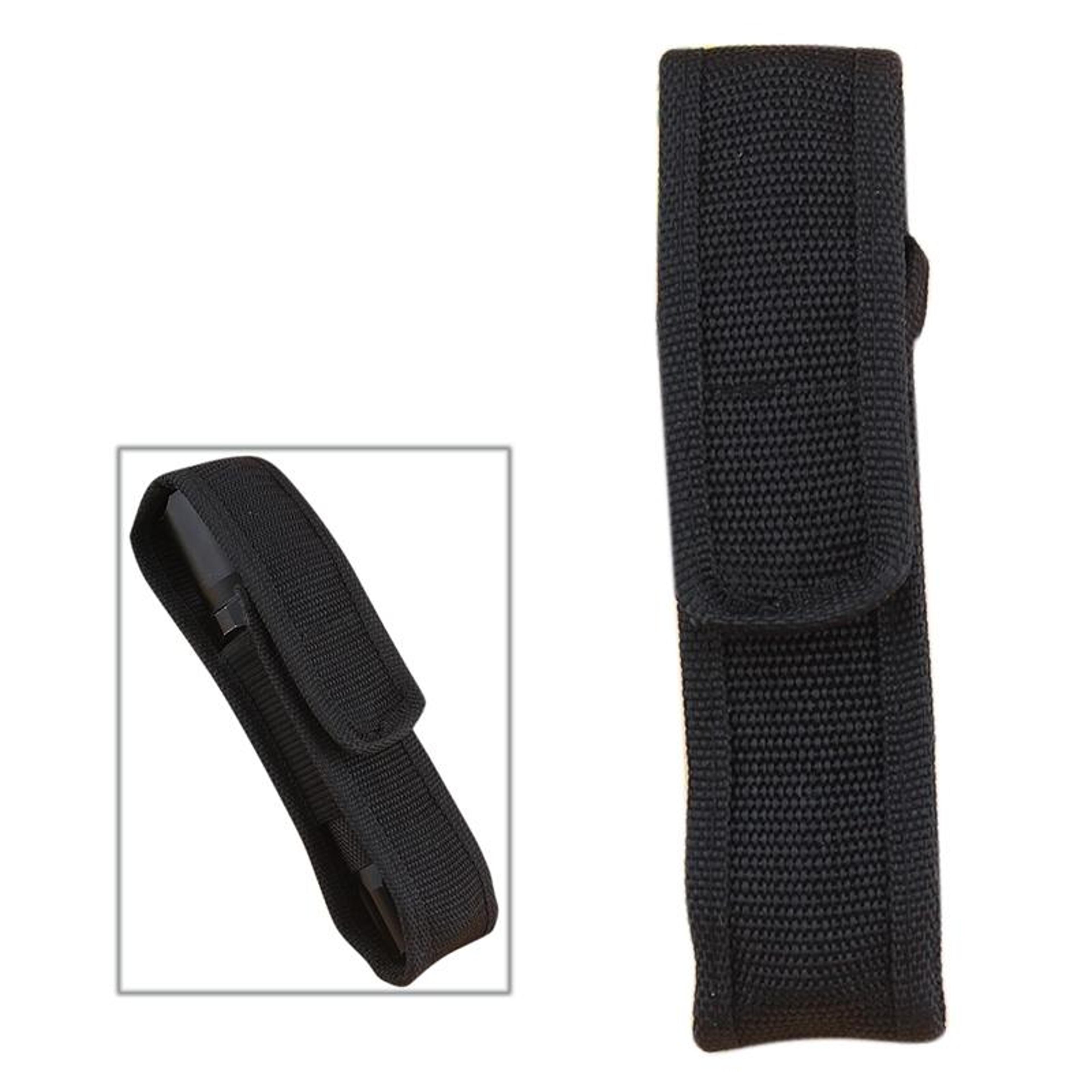 flashlight holster nylon flashlight pouch belt carry case black