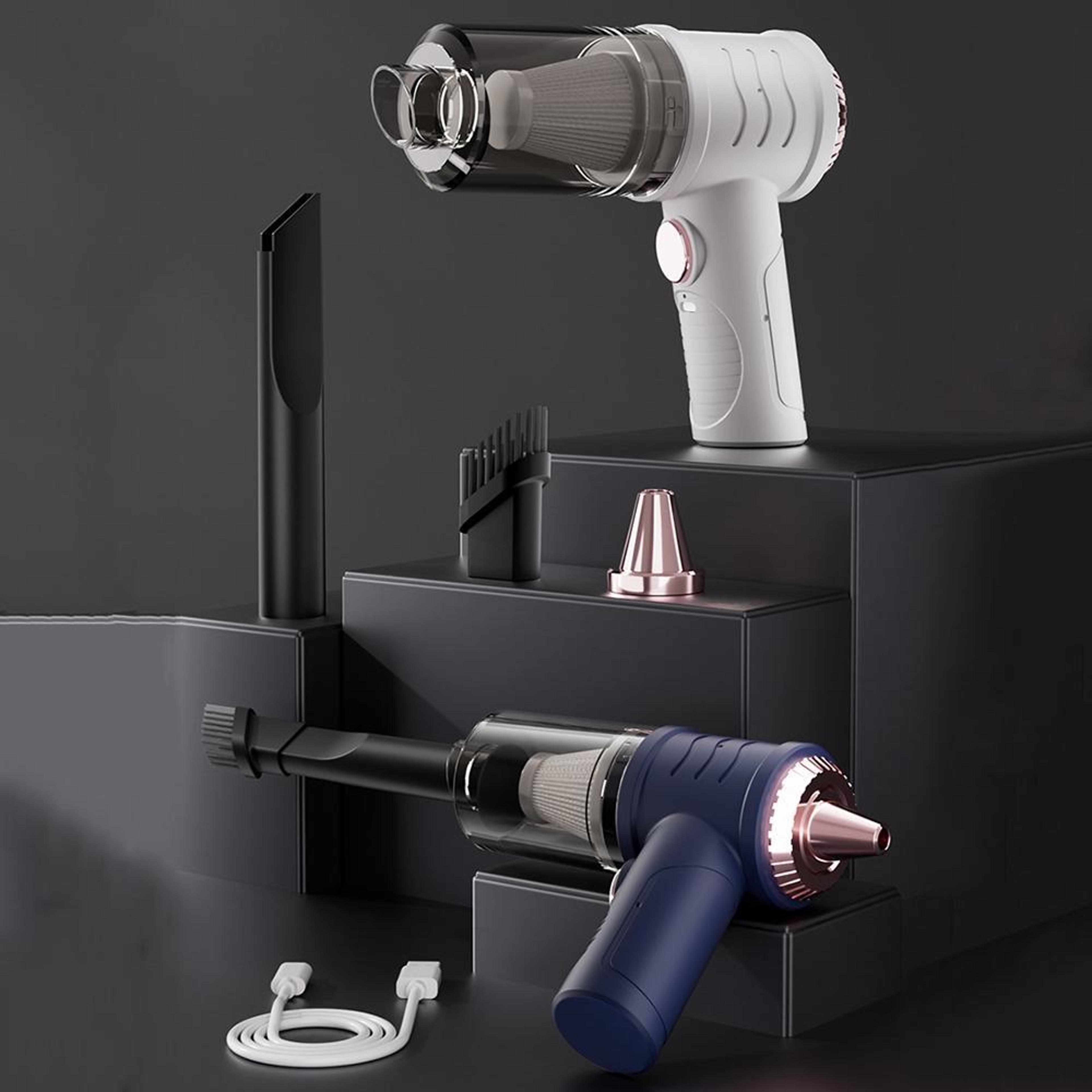cordless car vacuum mini handheld cleaner with usb-c charging