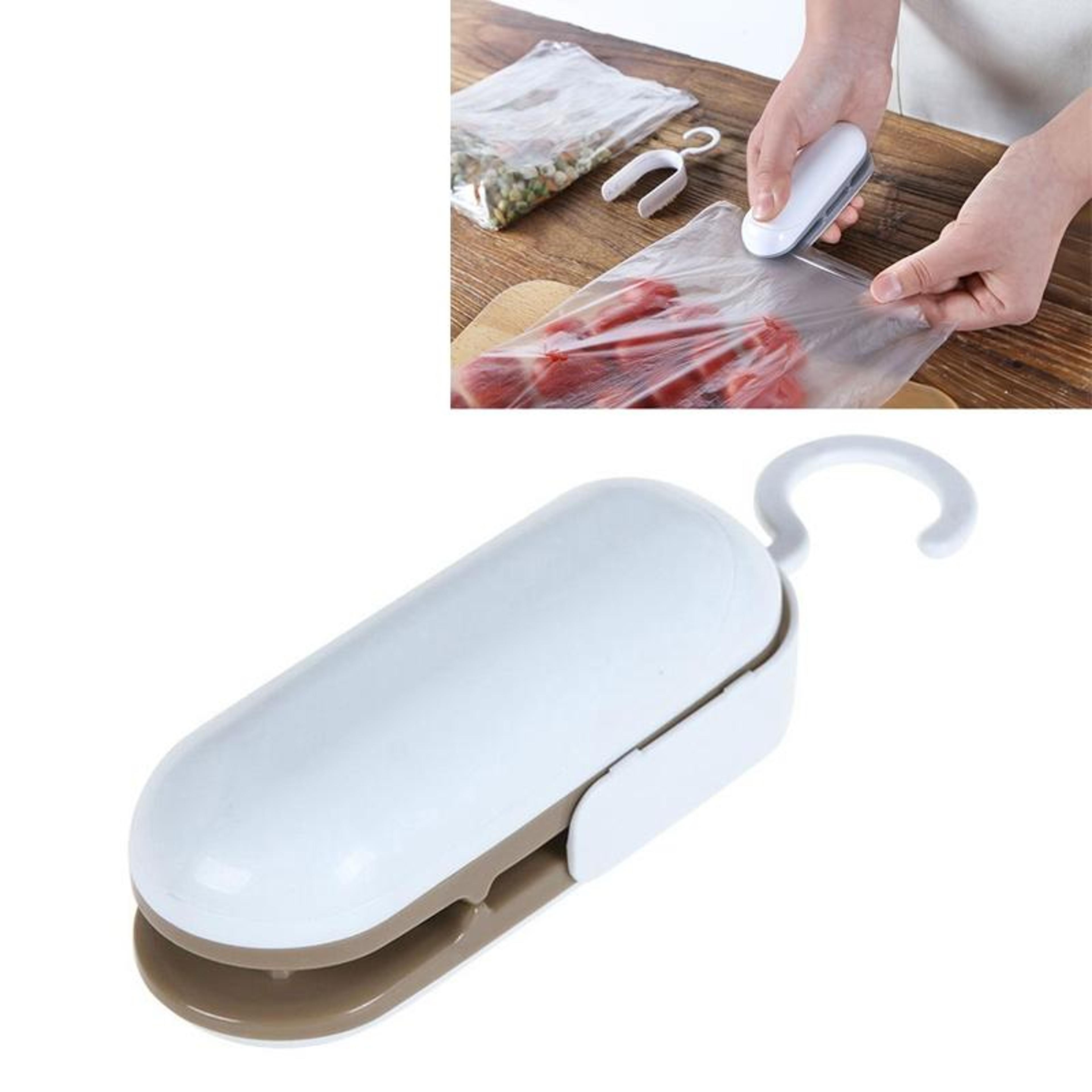 freshlock mini bag sealer with cutter portable handheld heat sealer for snack and food storage