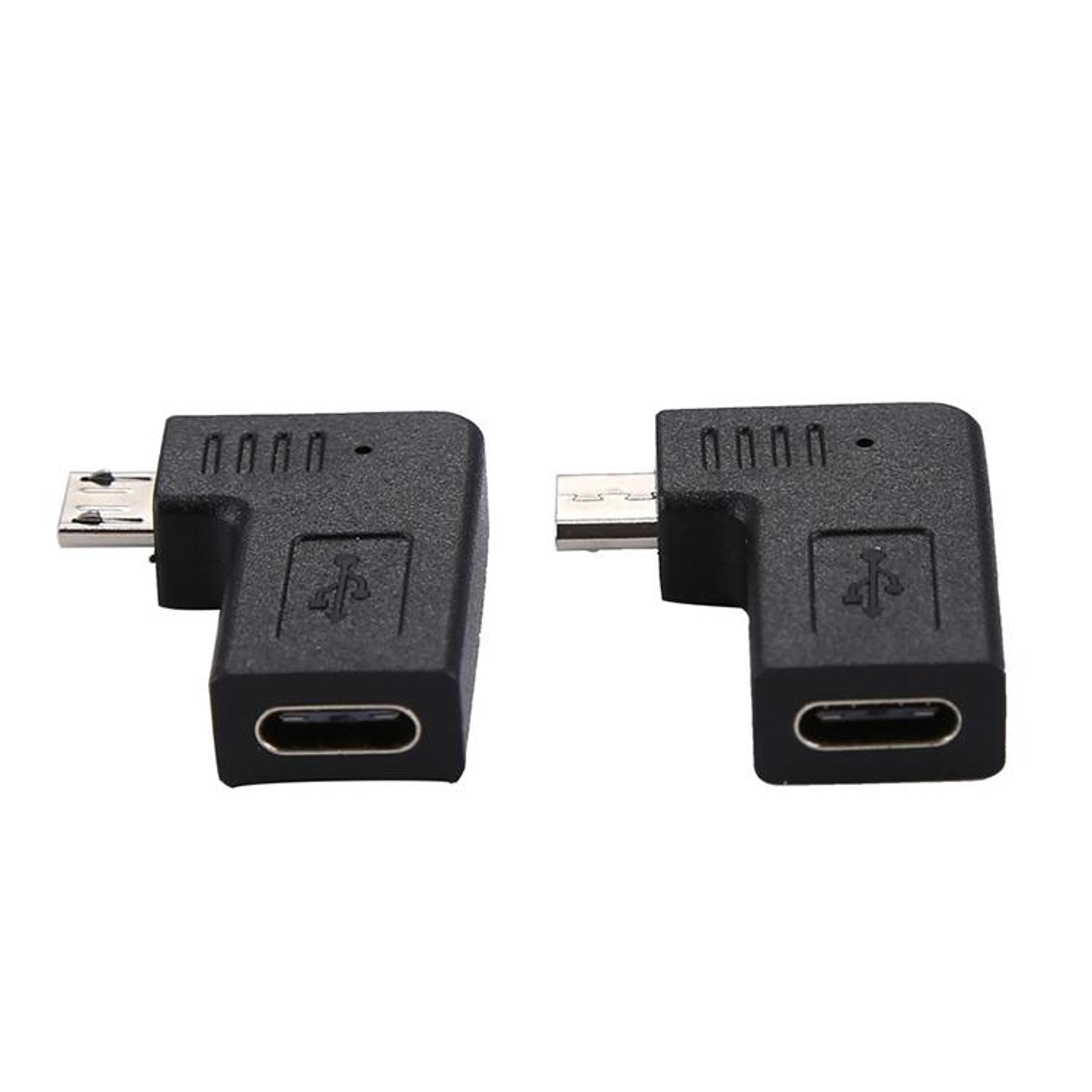 usb c to micro usb adapter set right angle type c to micro usb male converter