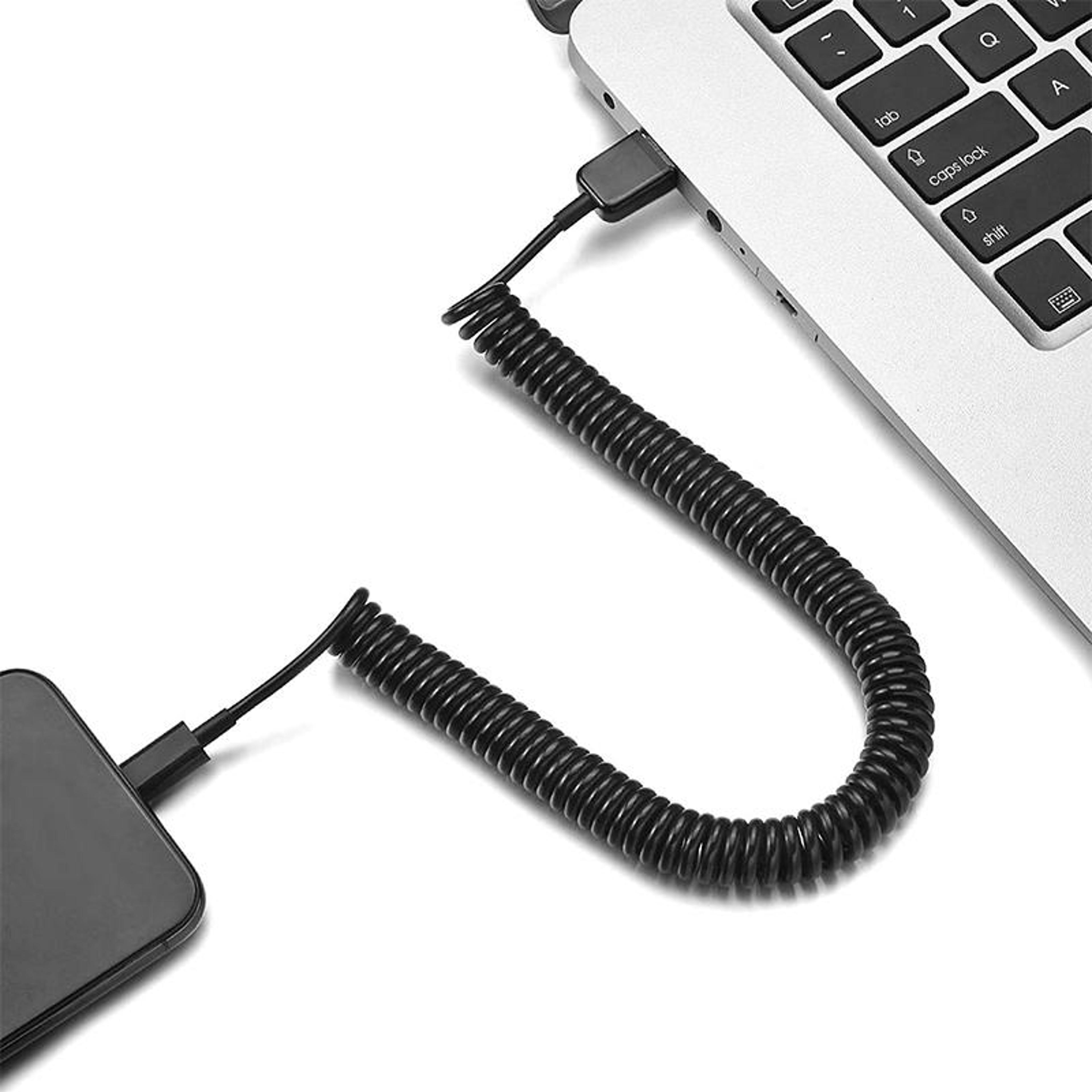 retractable micro usb cable fast charging sync cord for travel & everyday use