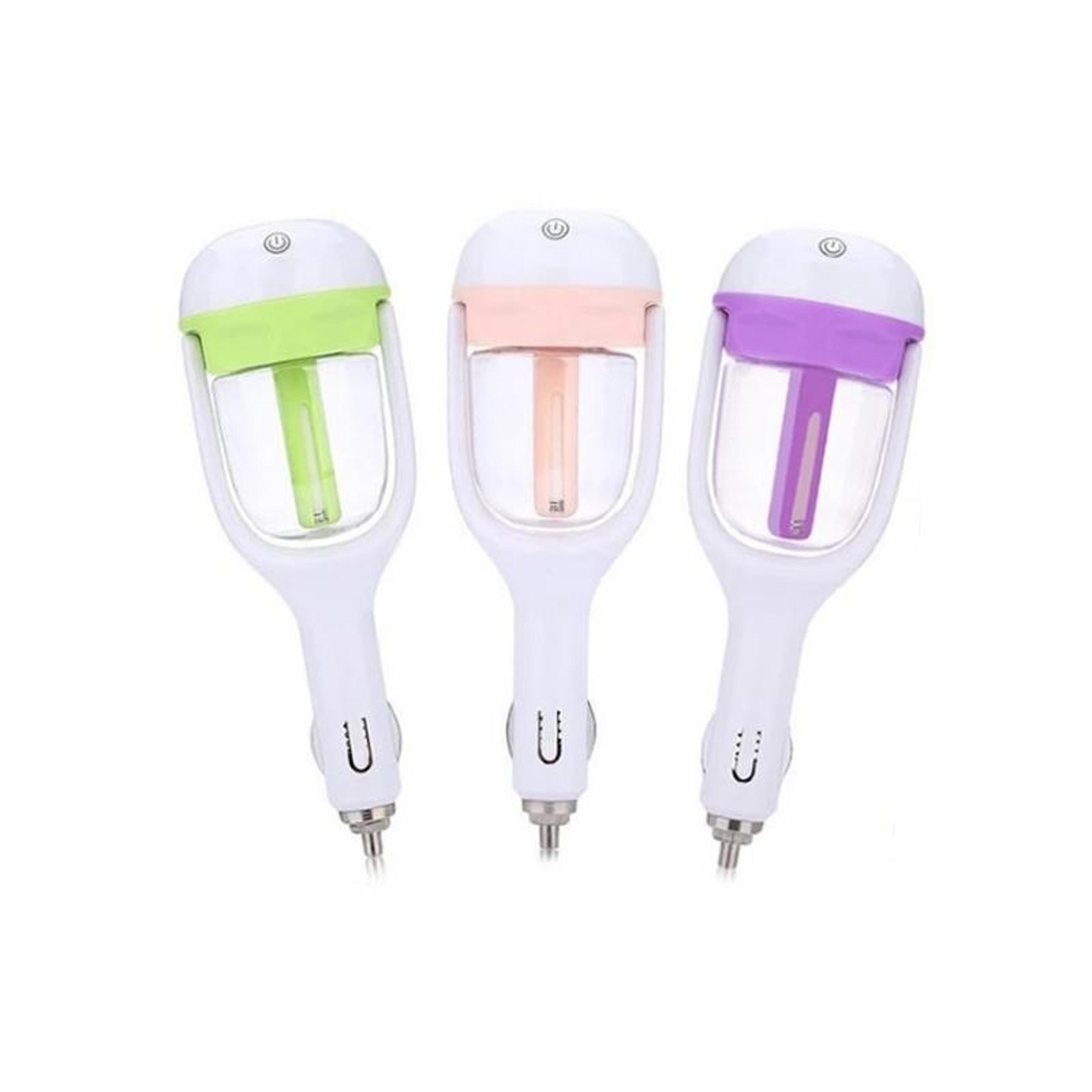 violet car humidifier diffuser with aromatherapy and negative ion air purifier