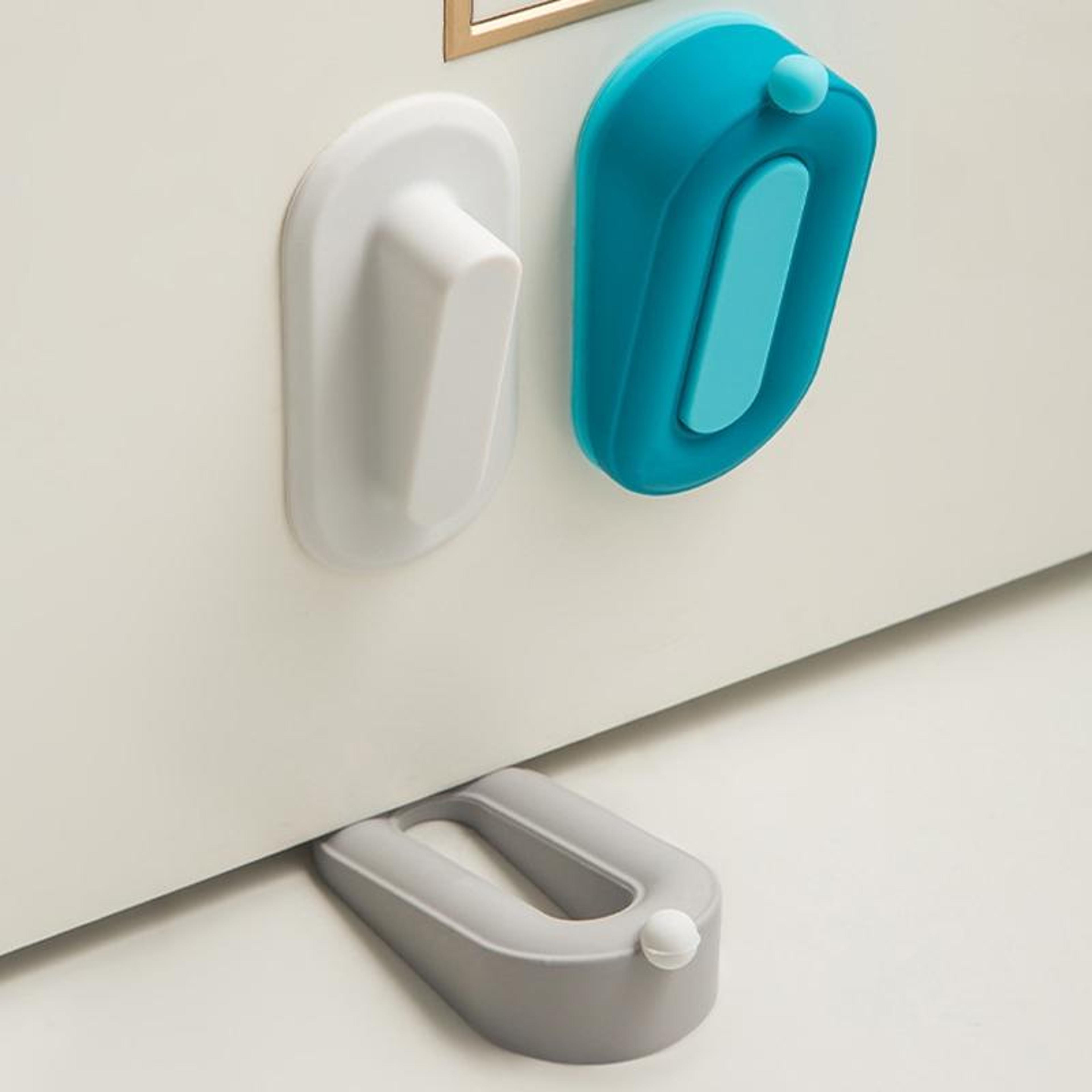 door stopper wall protector adhesive no drill door stopper