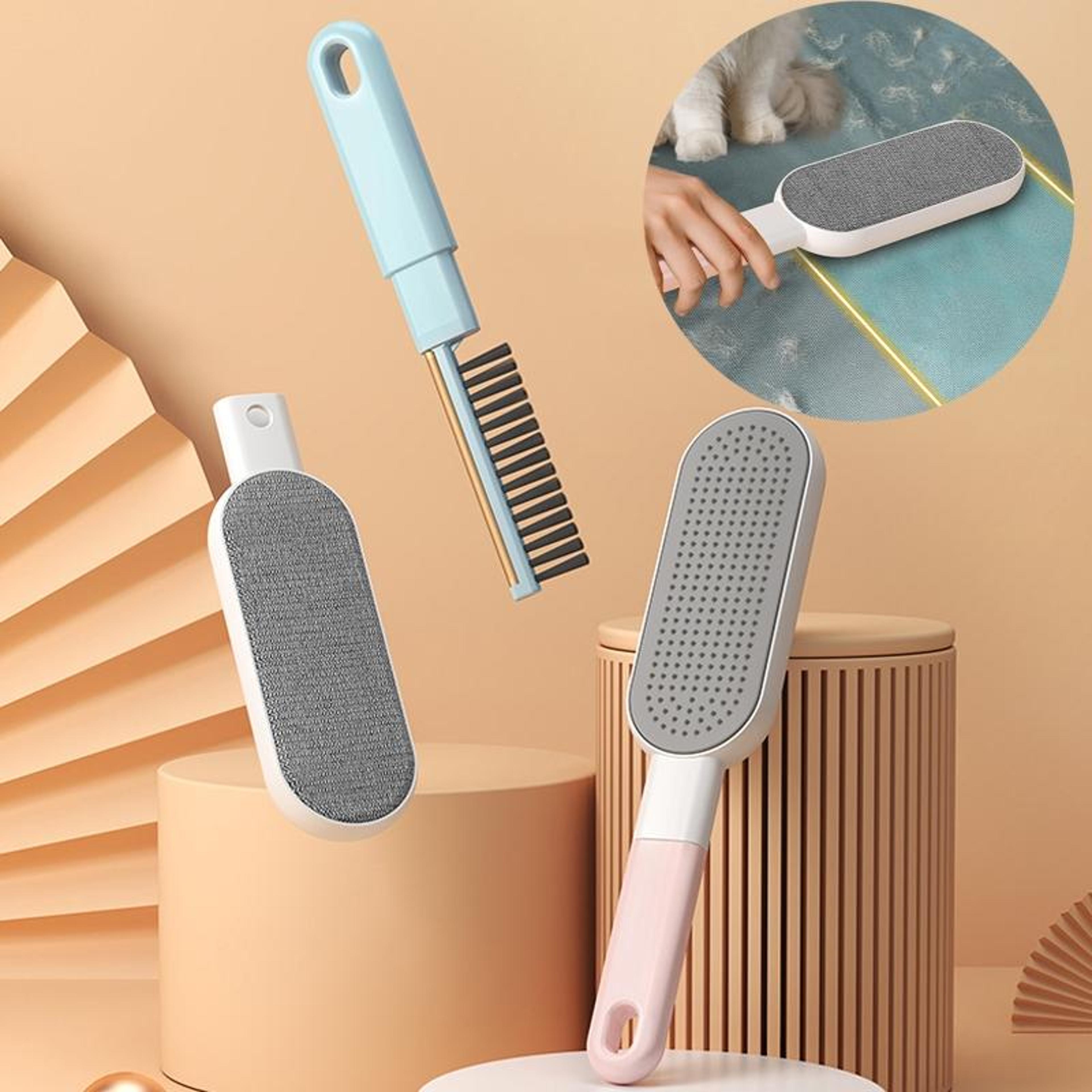 4-in-1 pet hair remover brush for clothes and furniture lint cleaner