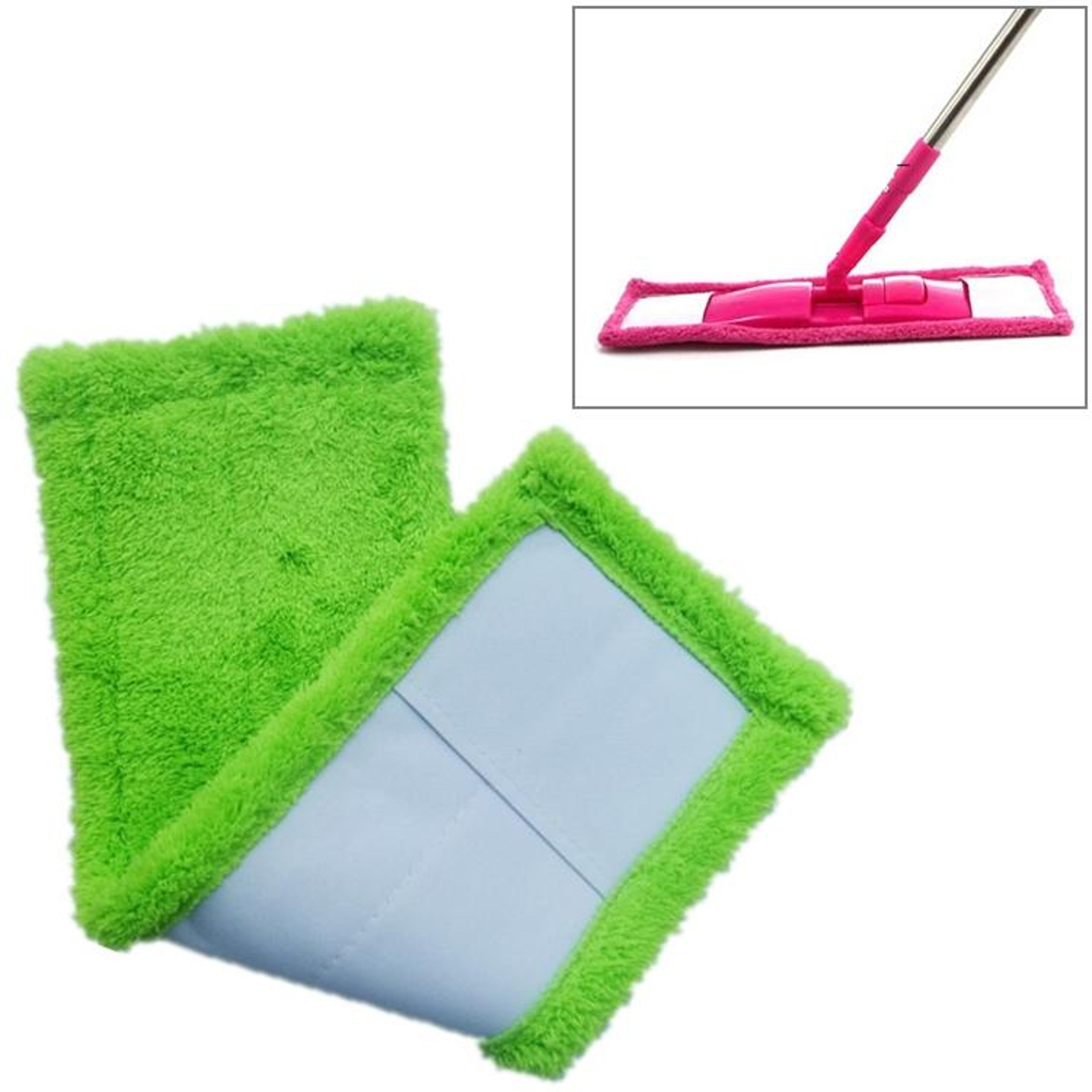 coral velvet flat mop replacement pad floor cleaning mop head cloth refill