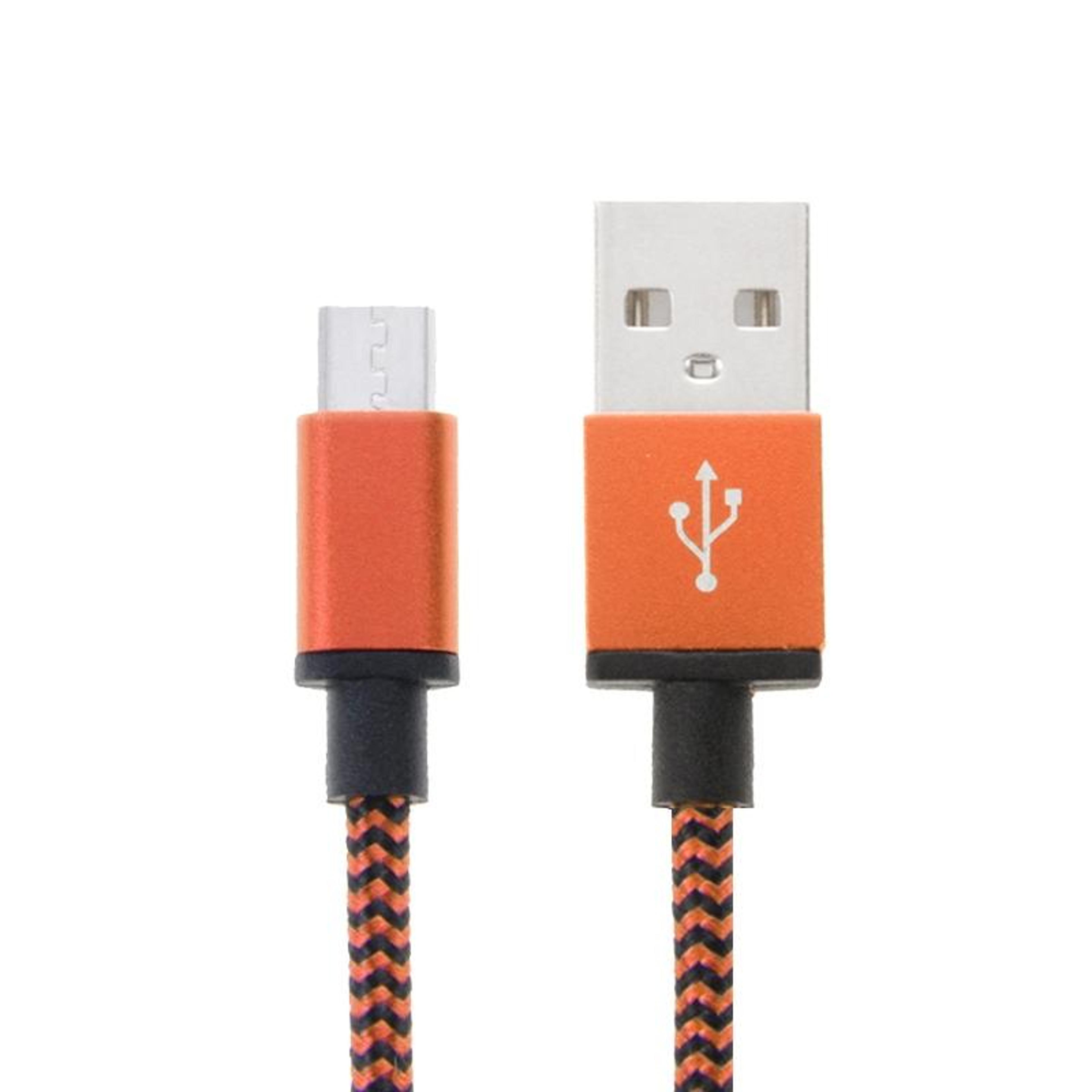 2m braided micro usb cable durable fast charging usb 2.0 data sync cord