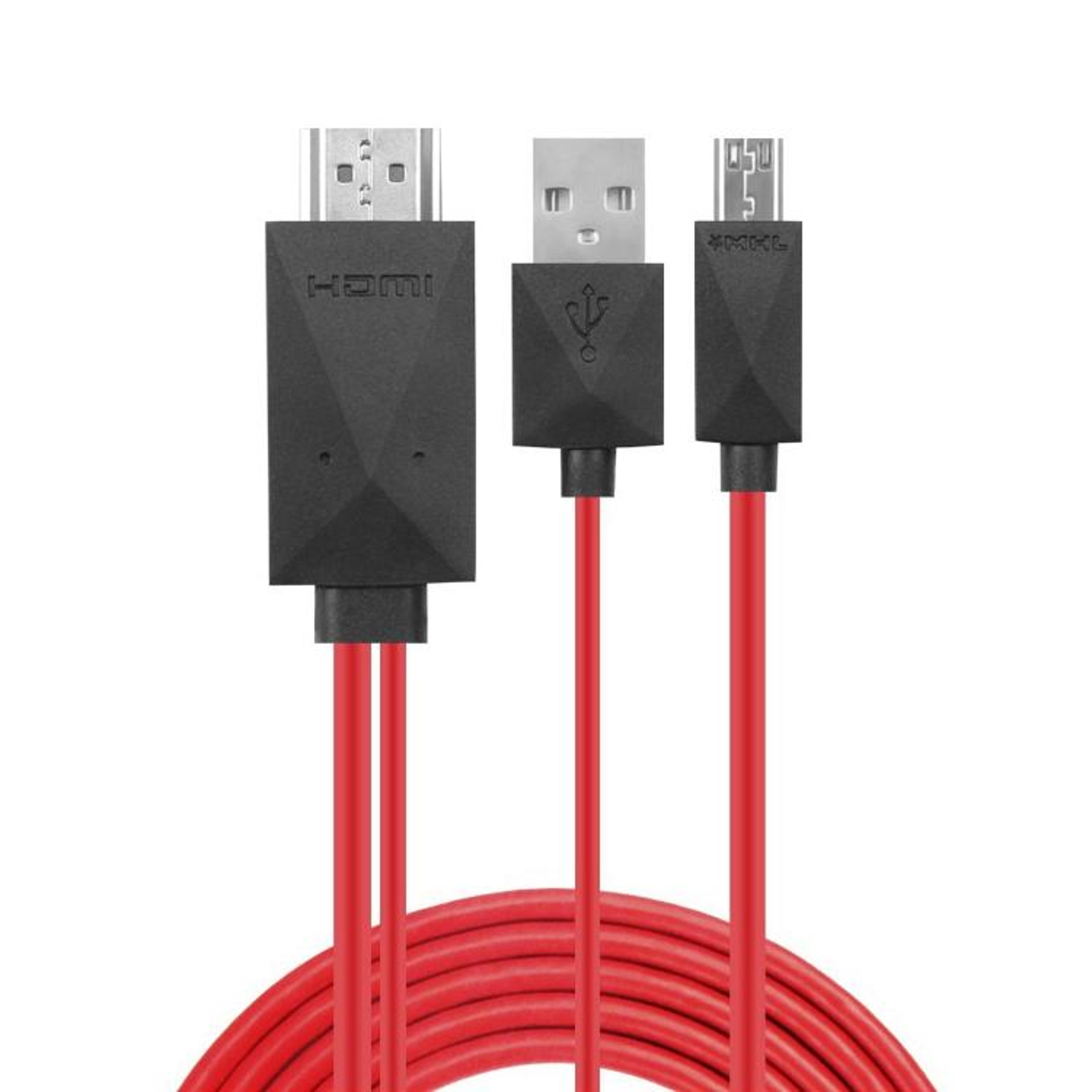 2m full hd mhl micro usb to hdmi adapter cable for android phones