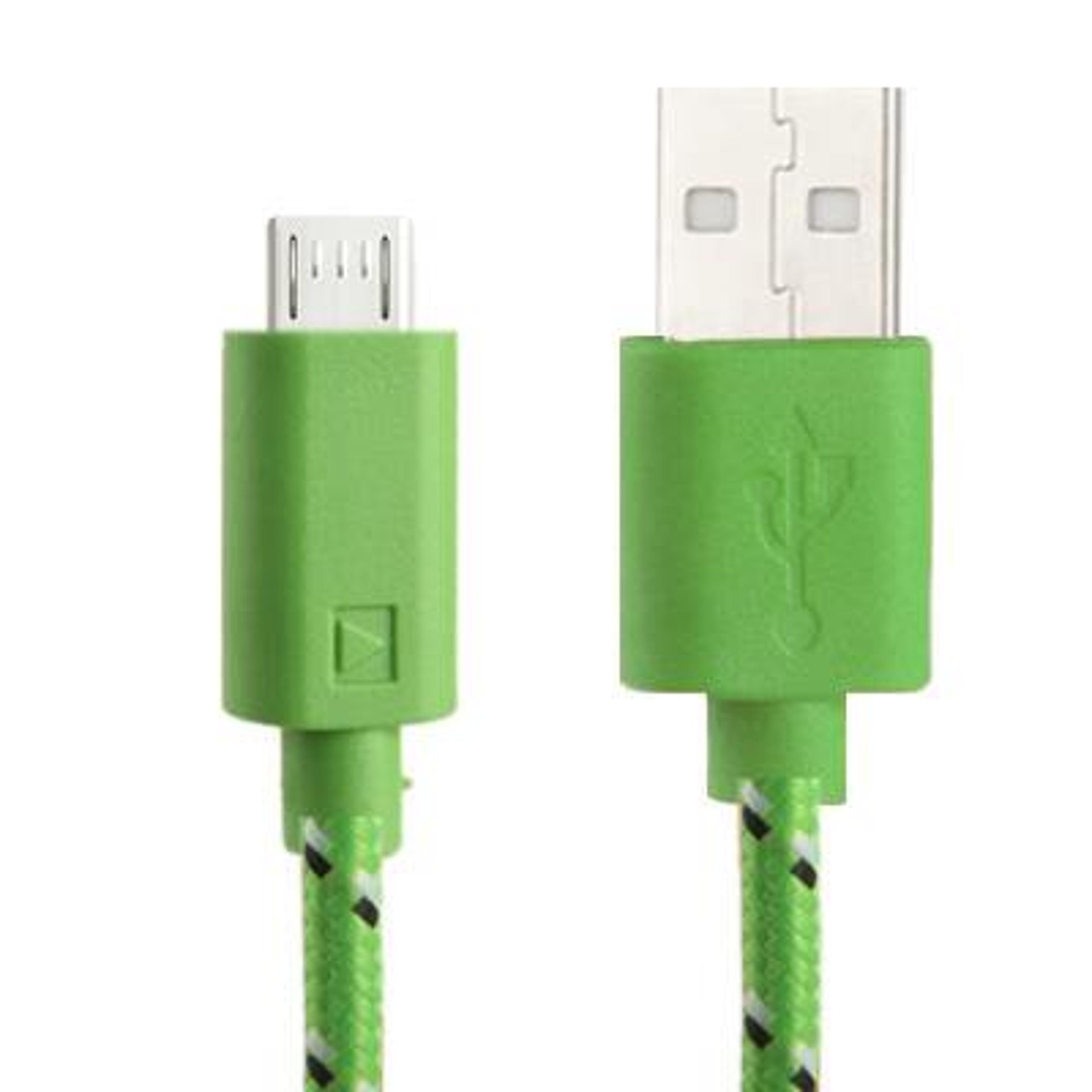 3m nylon braided micro usb cable 5 pin fast charge & data transfer cord