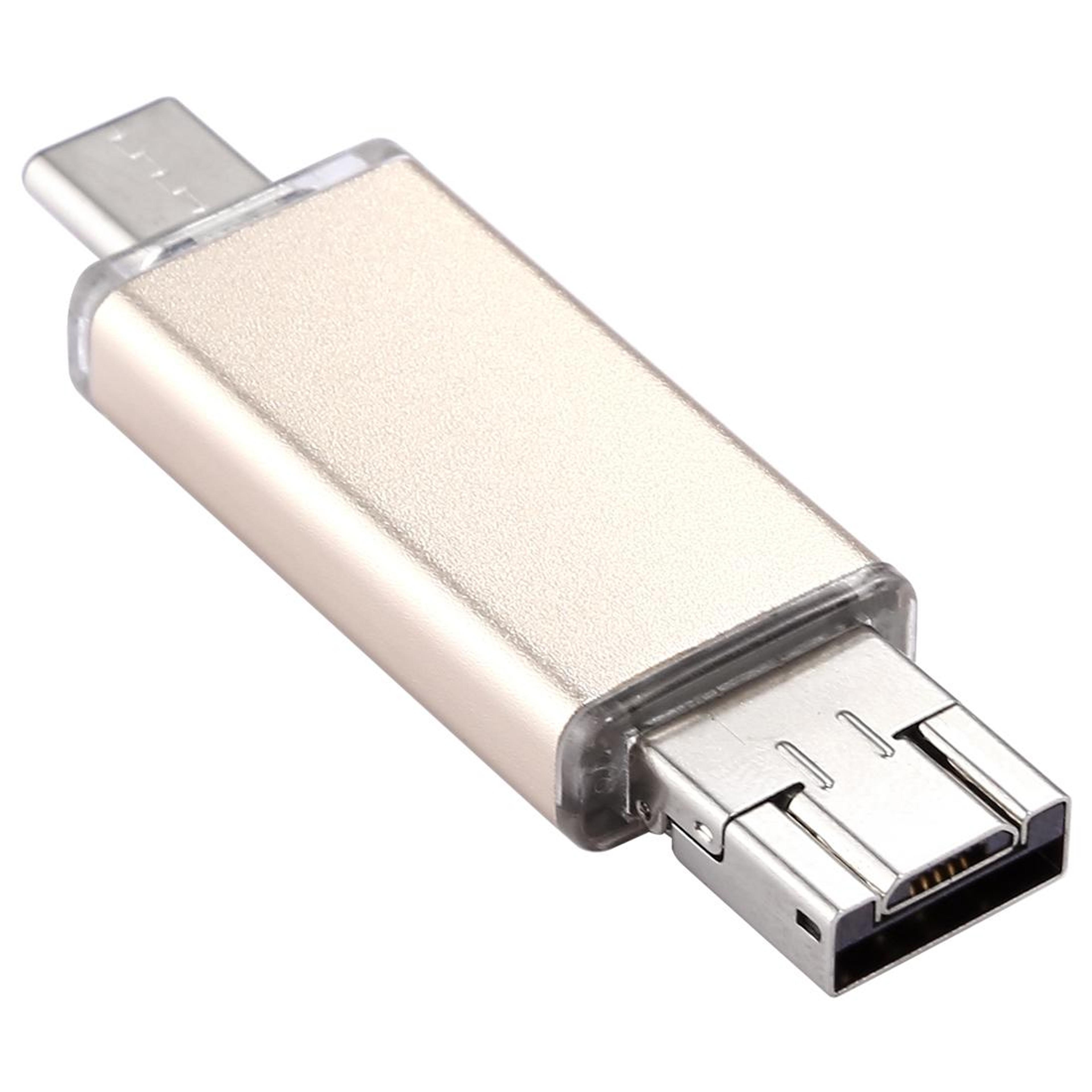 3 in 1 usb c flash drive otg dual usb portable storage device for phone, tablet & laptop
