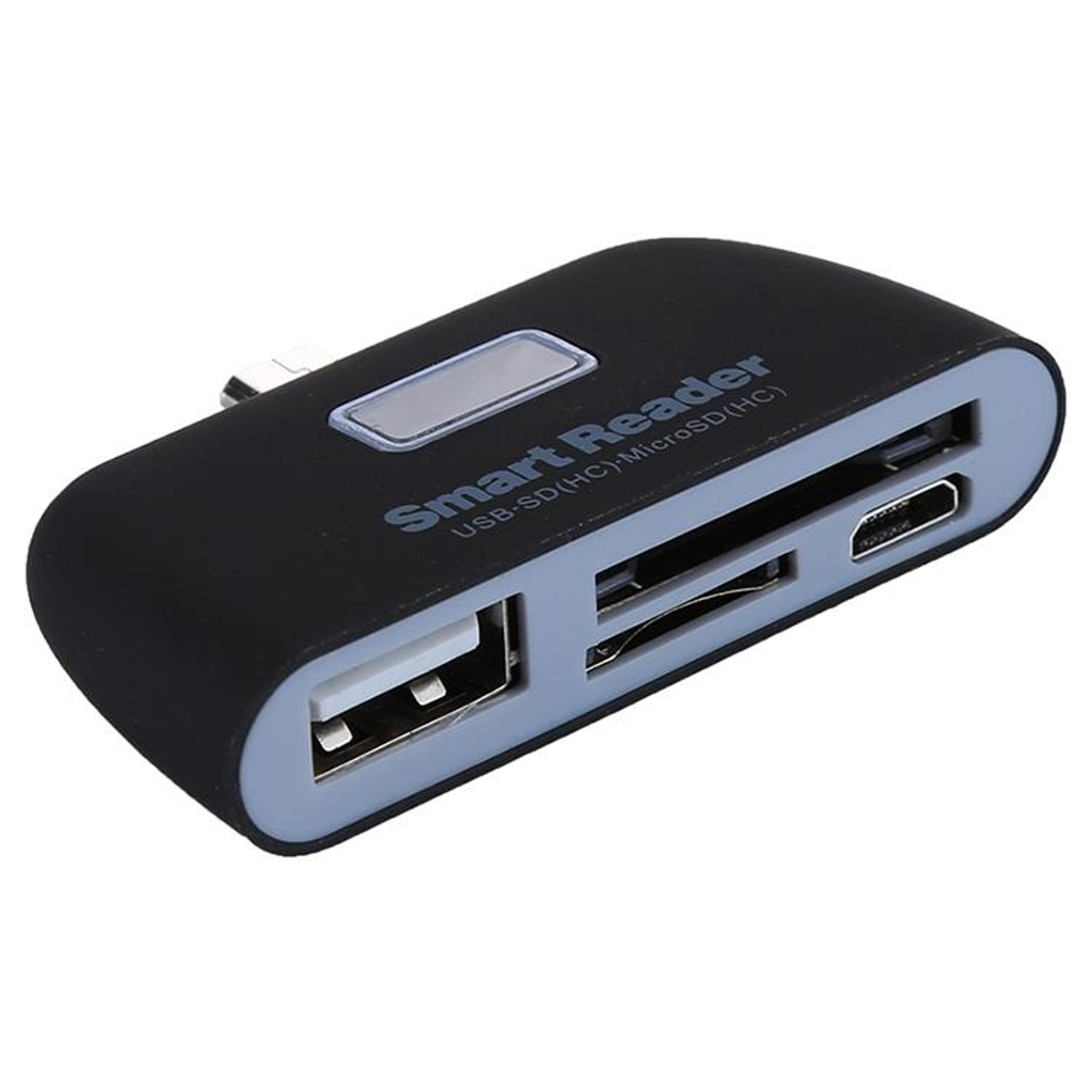 4 in 1 otg card reader usb micro usb adapter for sd tf cards & flash drives