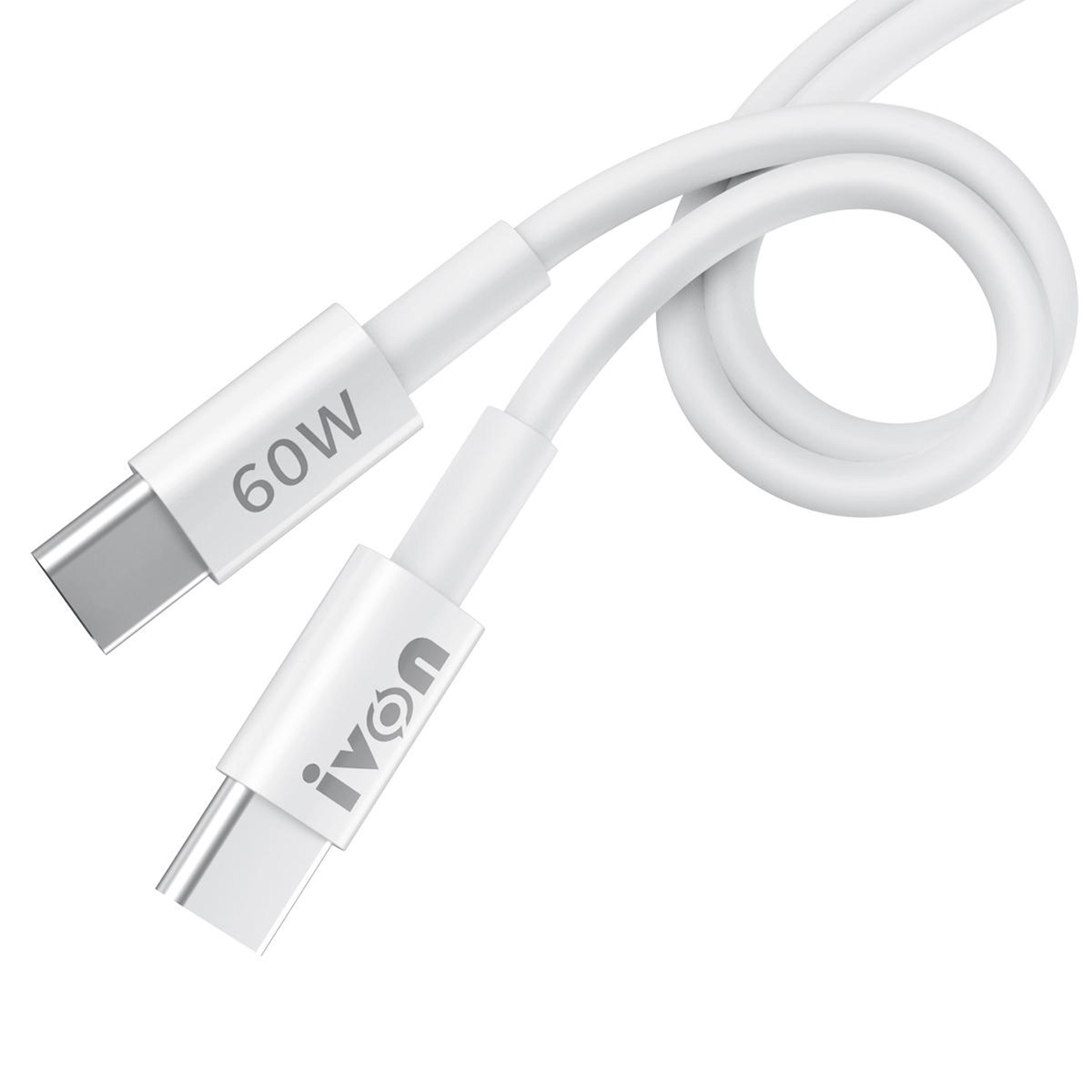 60w usb c to usb c fast charging cable with 10gbps data sync durable pd type c cable