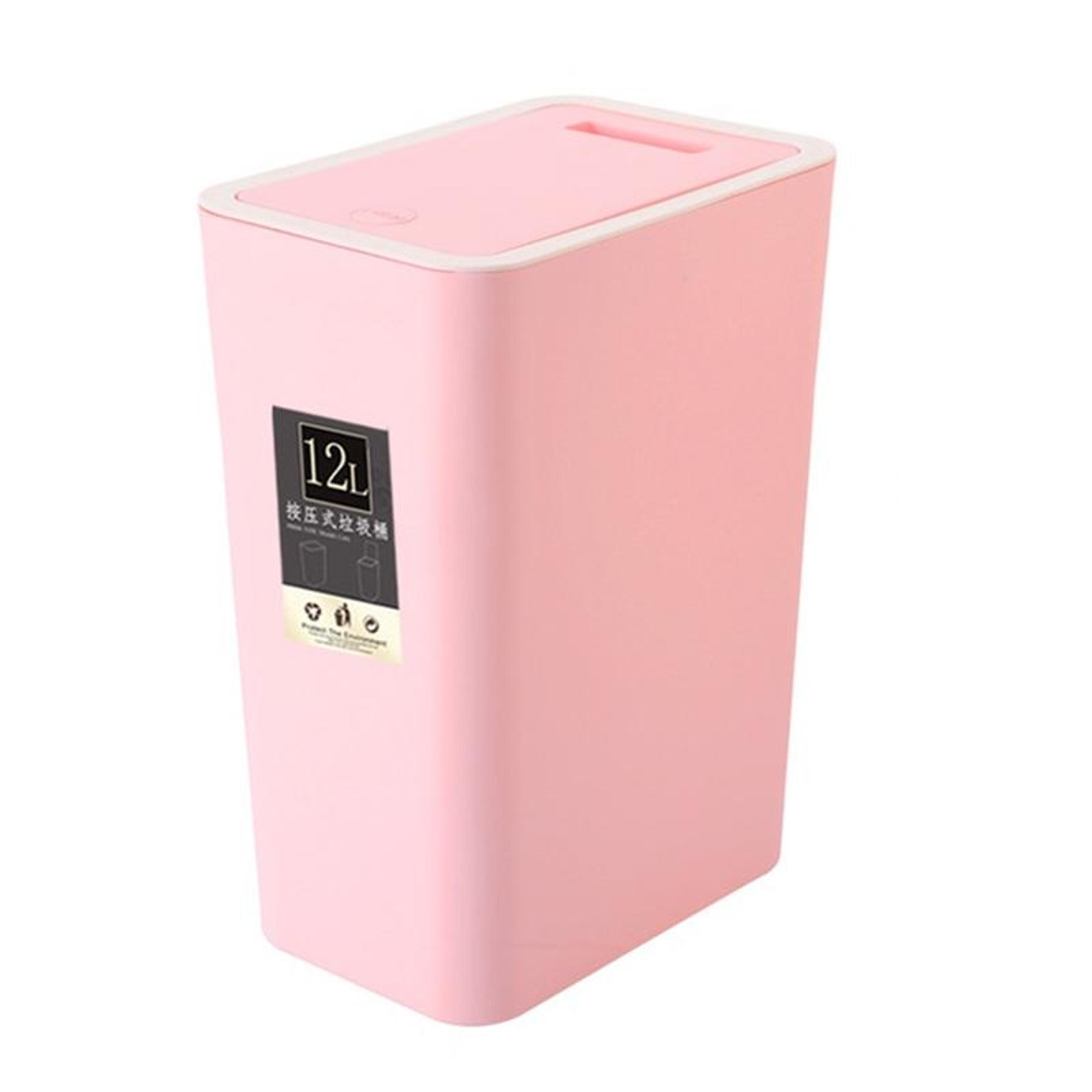 rectangular press type covered trash can kitchen sorting bin