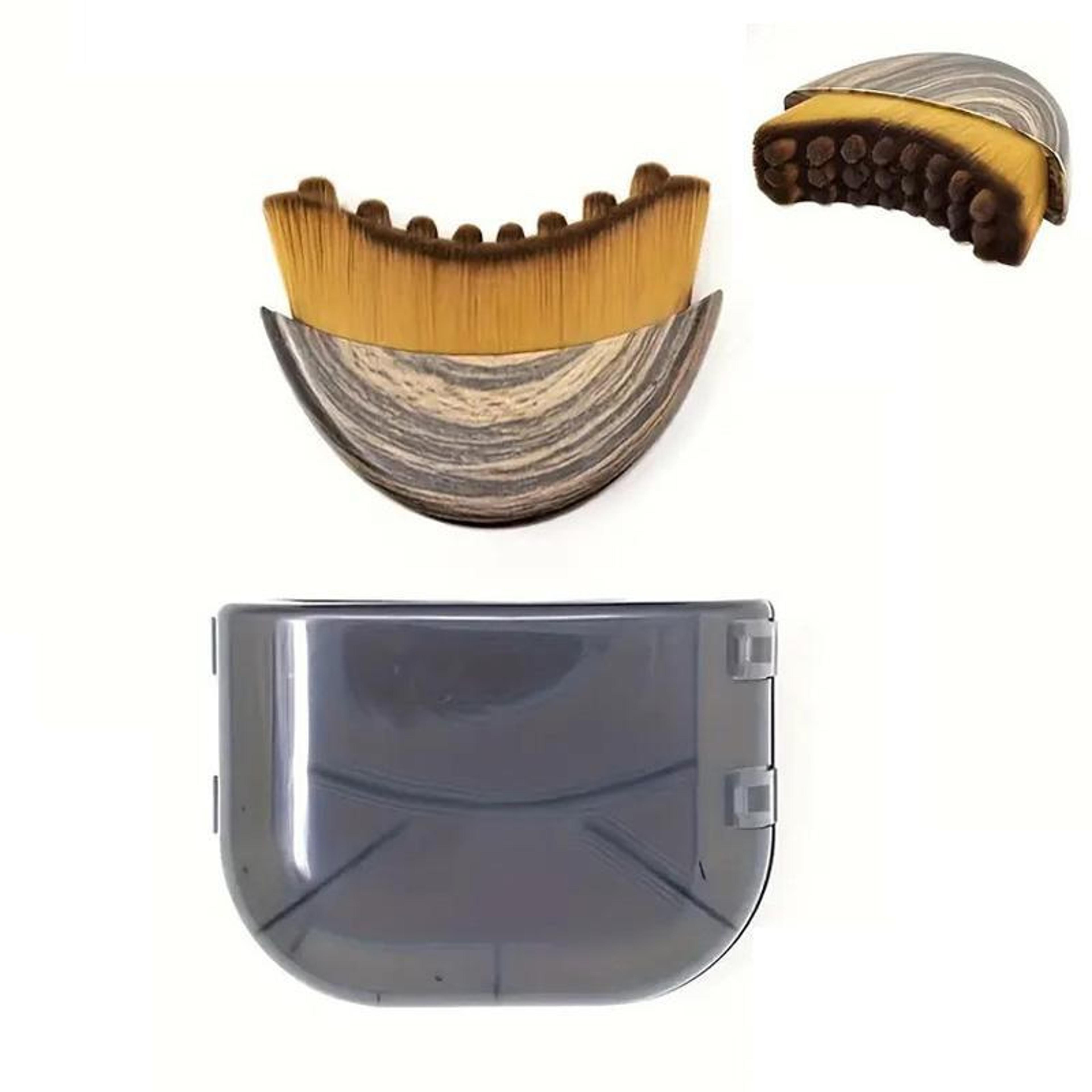 lymphatic massage brush for face and body sculpting with travel case