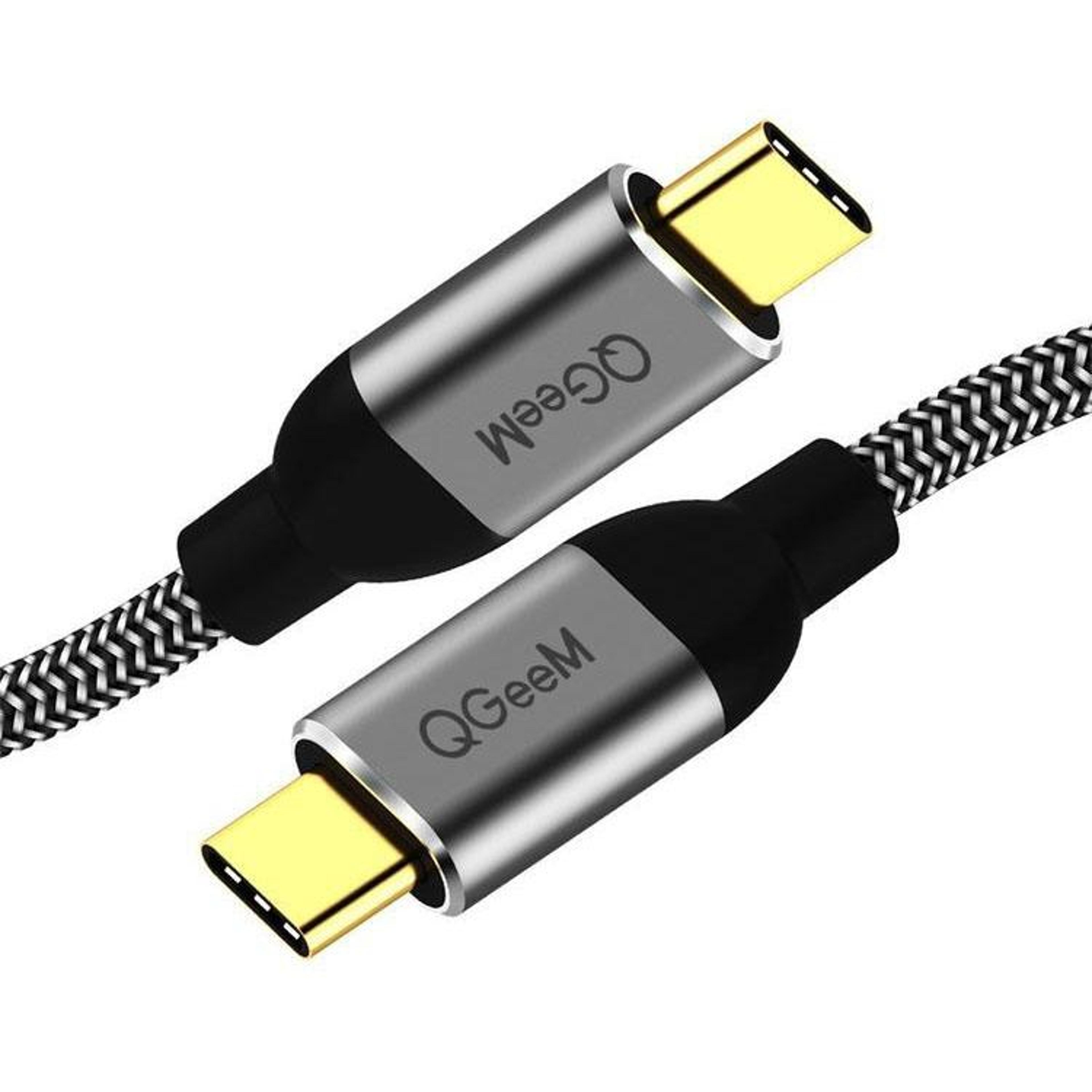 premium usb c to usb c cable usb 3.1 fast charging durable braided type c cord