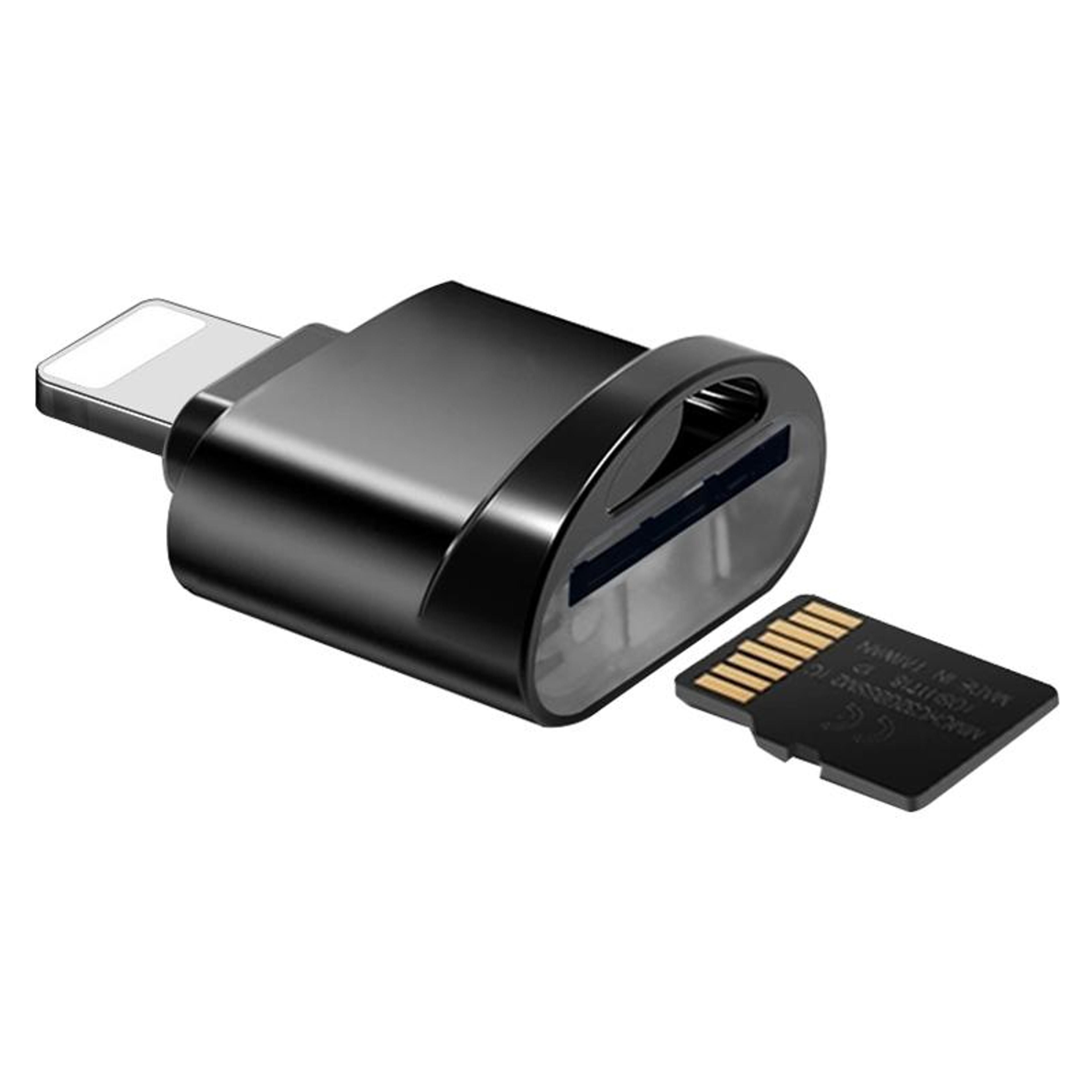 8 pin lightning to tf card reader adapter portable mini memory card reader
