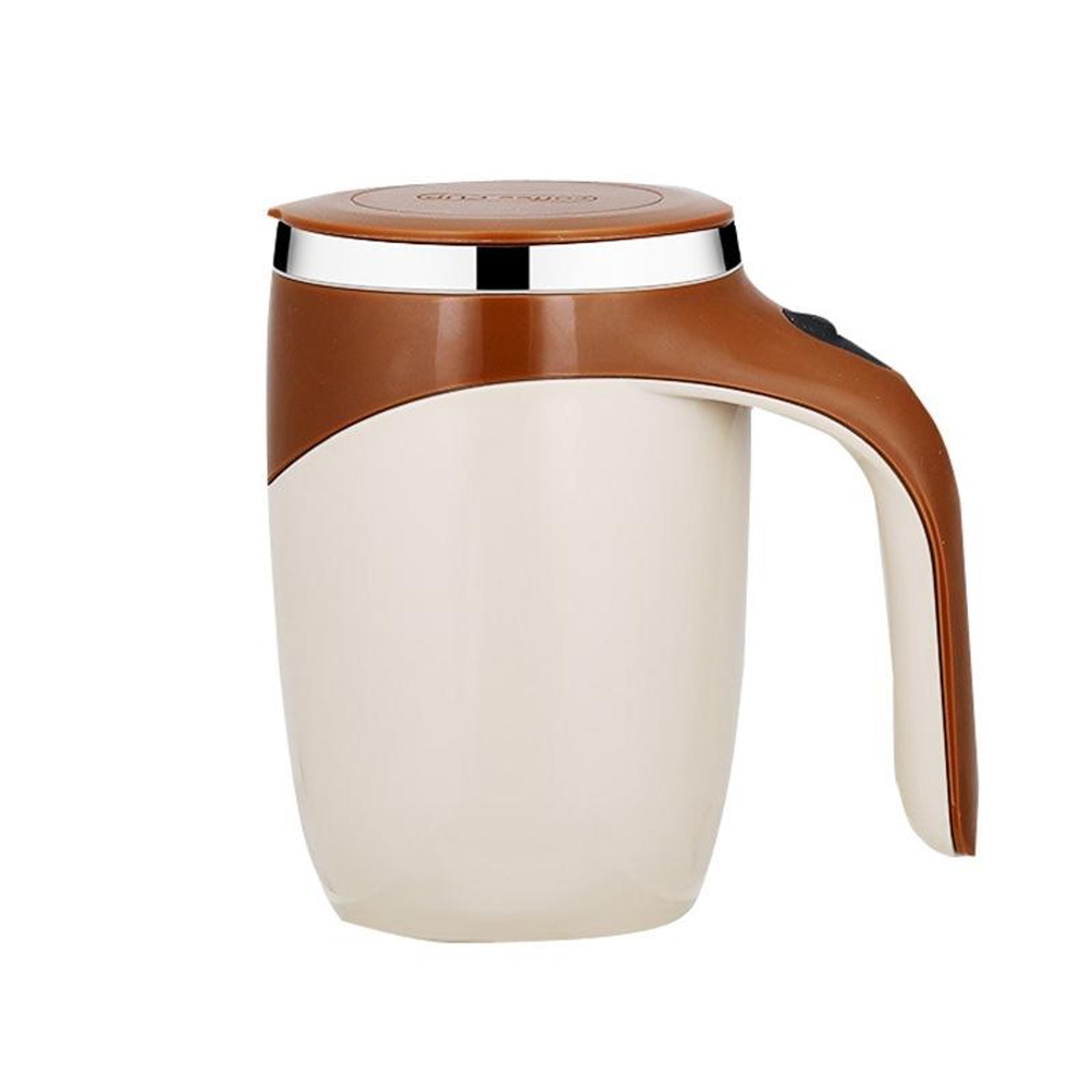 automatic magnetic coffee mixing cup stainless steel self stirring mug battery powered
