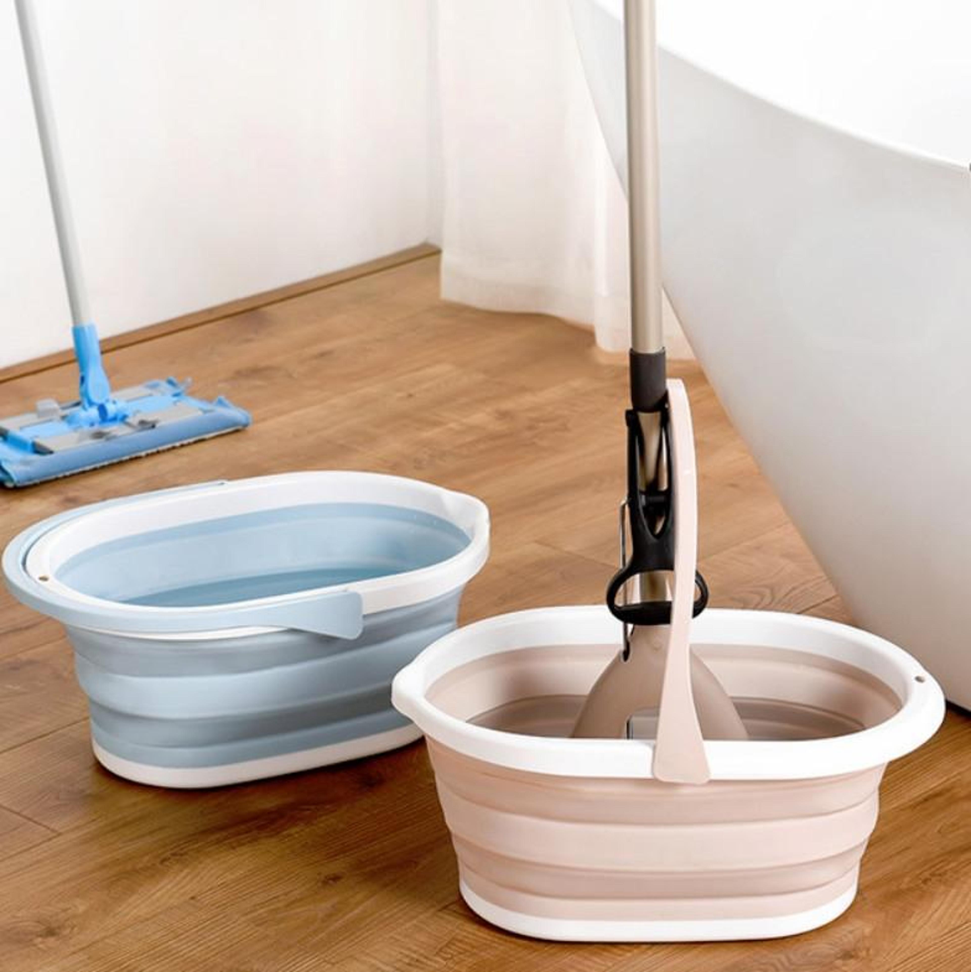 foldable mop bucket space saving collapsible cleaning bucket for home use