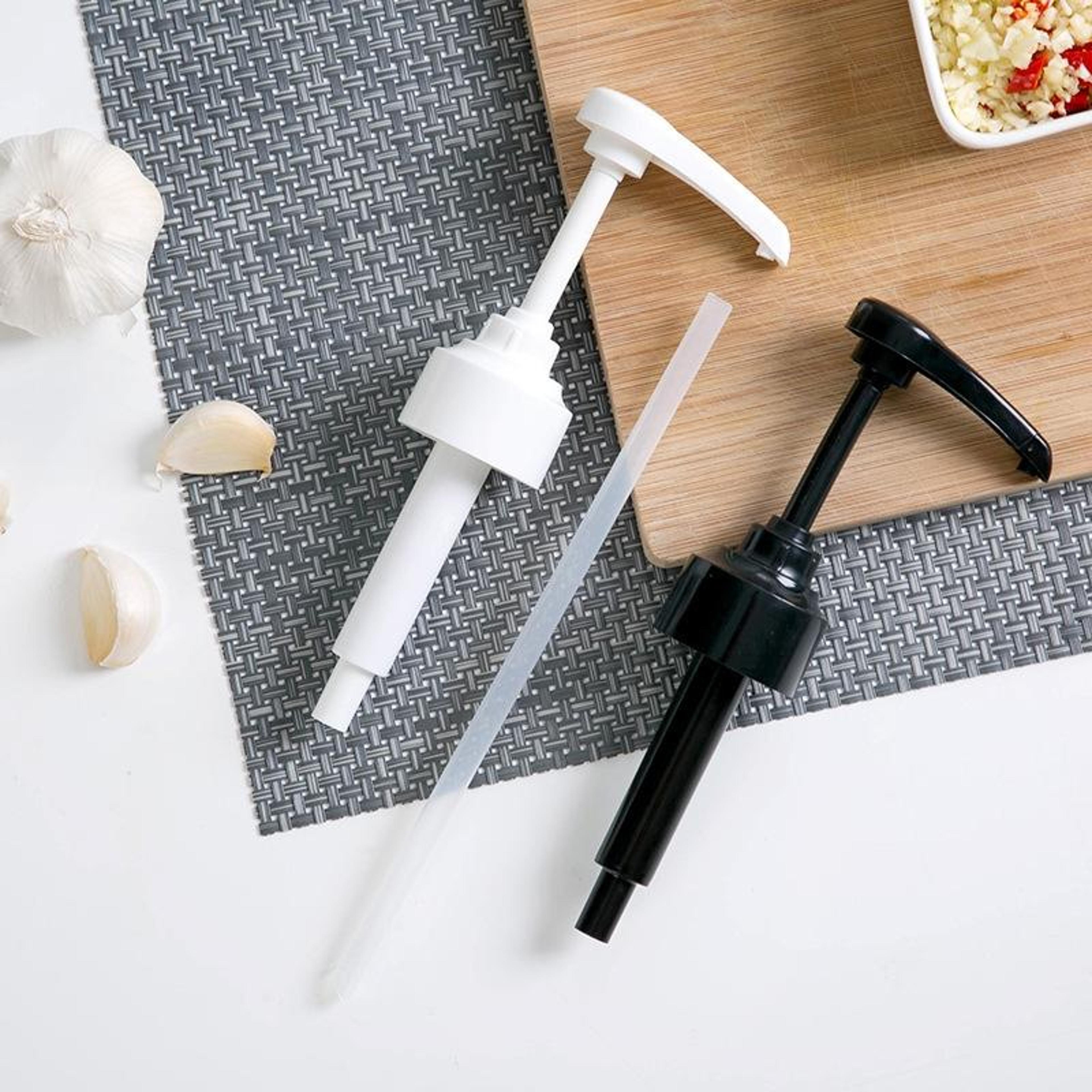precision 8ml condiment dispenser pump nozzle set for bottles reusable sauce pump head