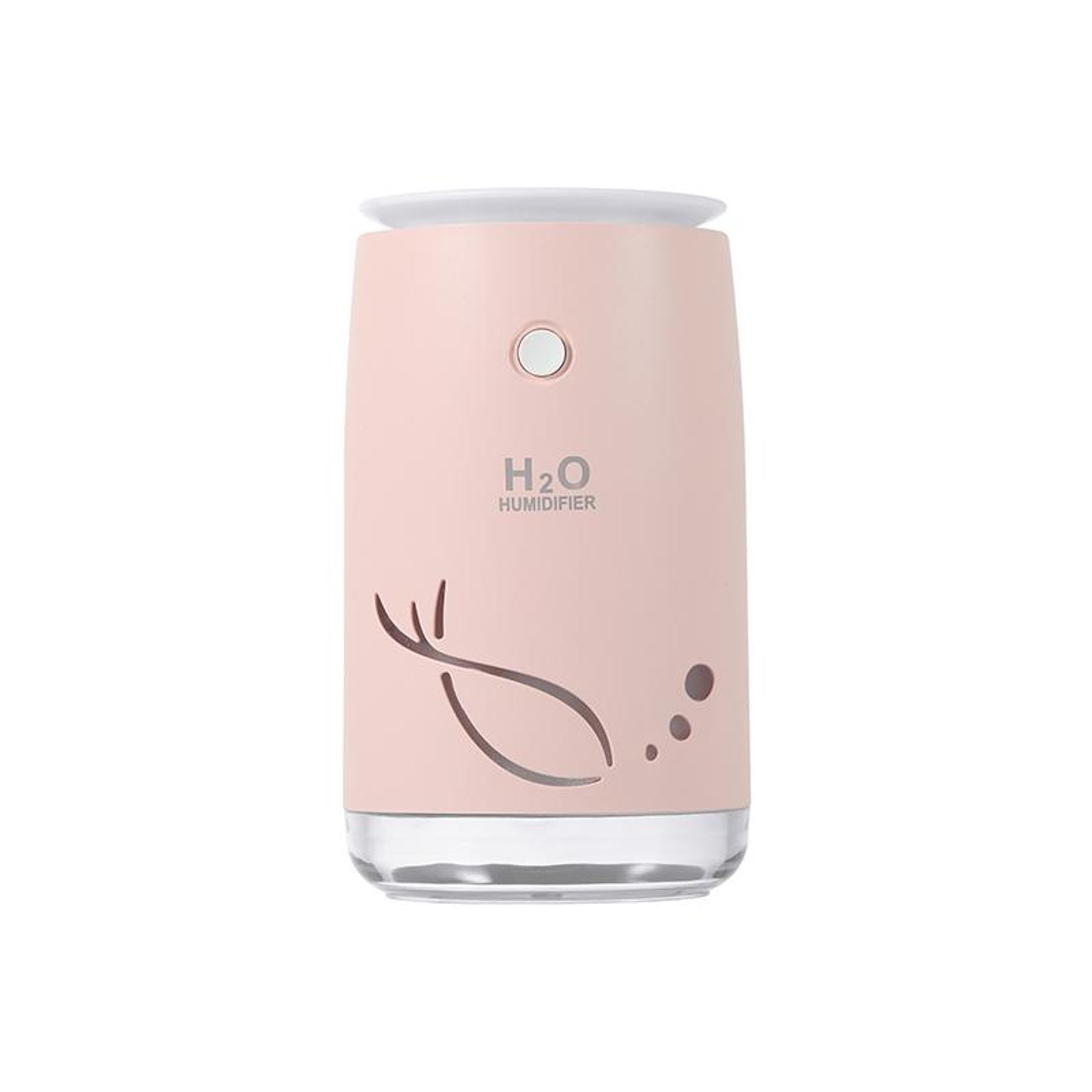 fish pattern portable usb cool mist mini humidifier for bedroom, office silent desk air moisture device