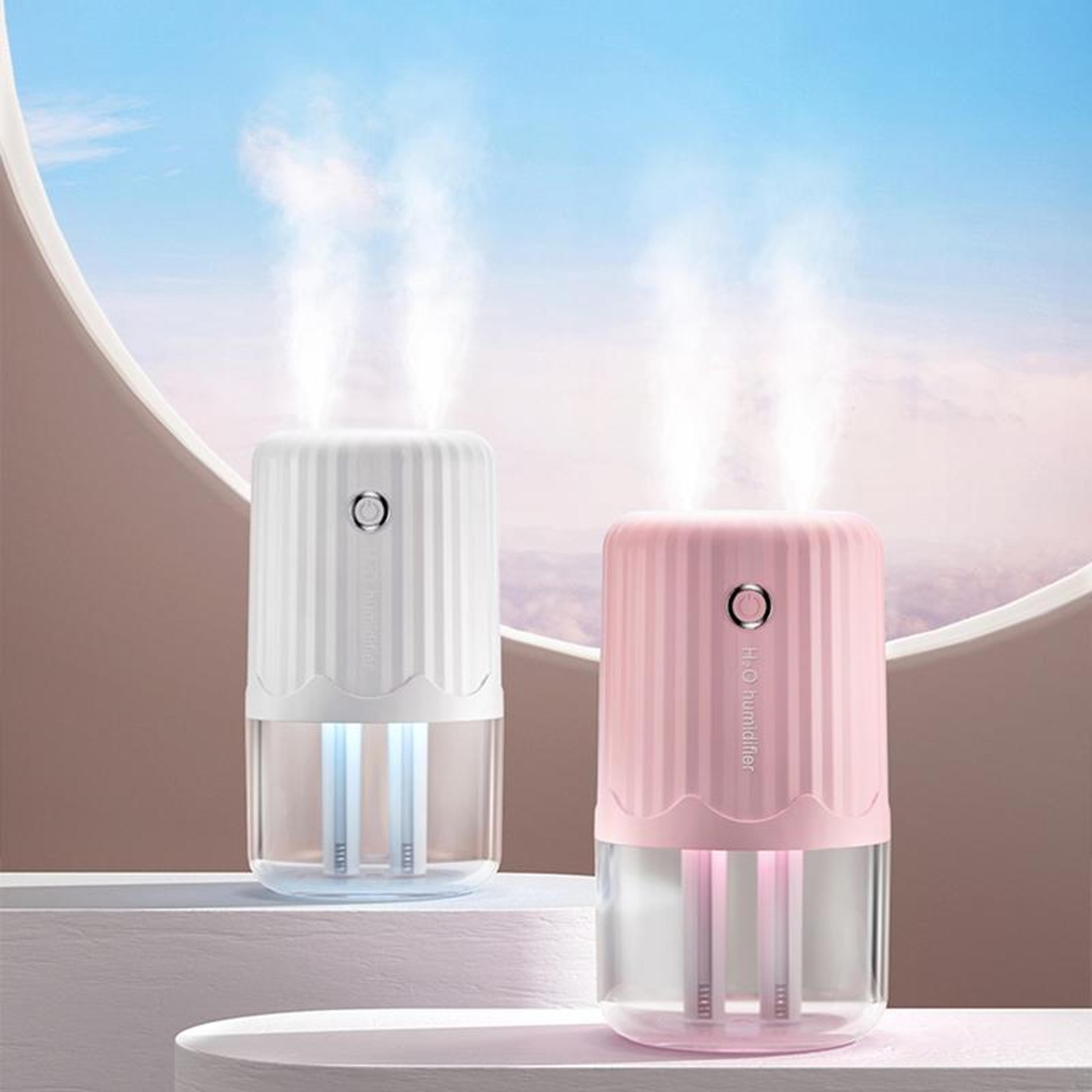 t06 large capacity cool mist humidifier with night light dual spray air diffuser