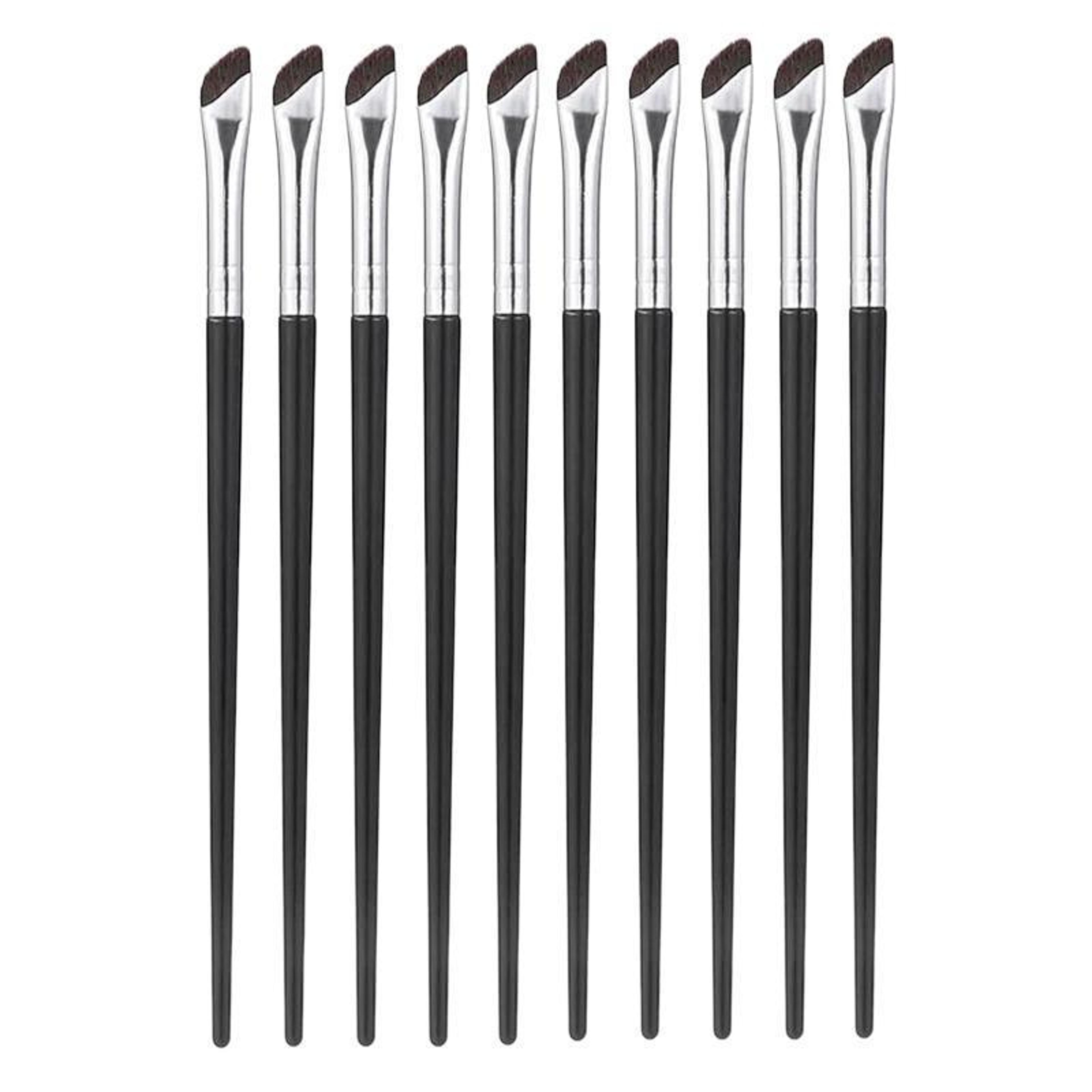 ultra fine angled eyeliner brush set for precision detail and aegyo sal makeup