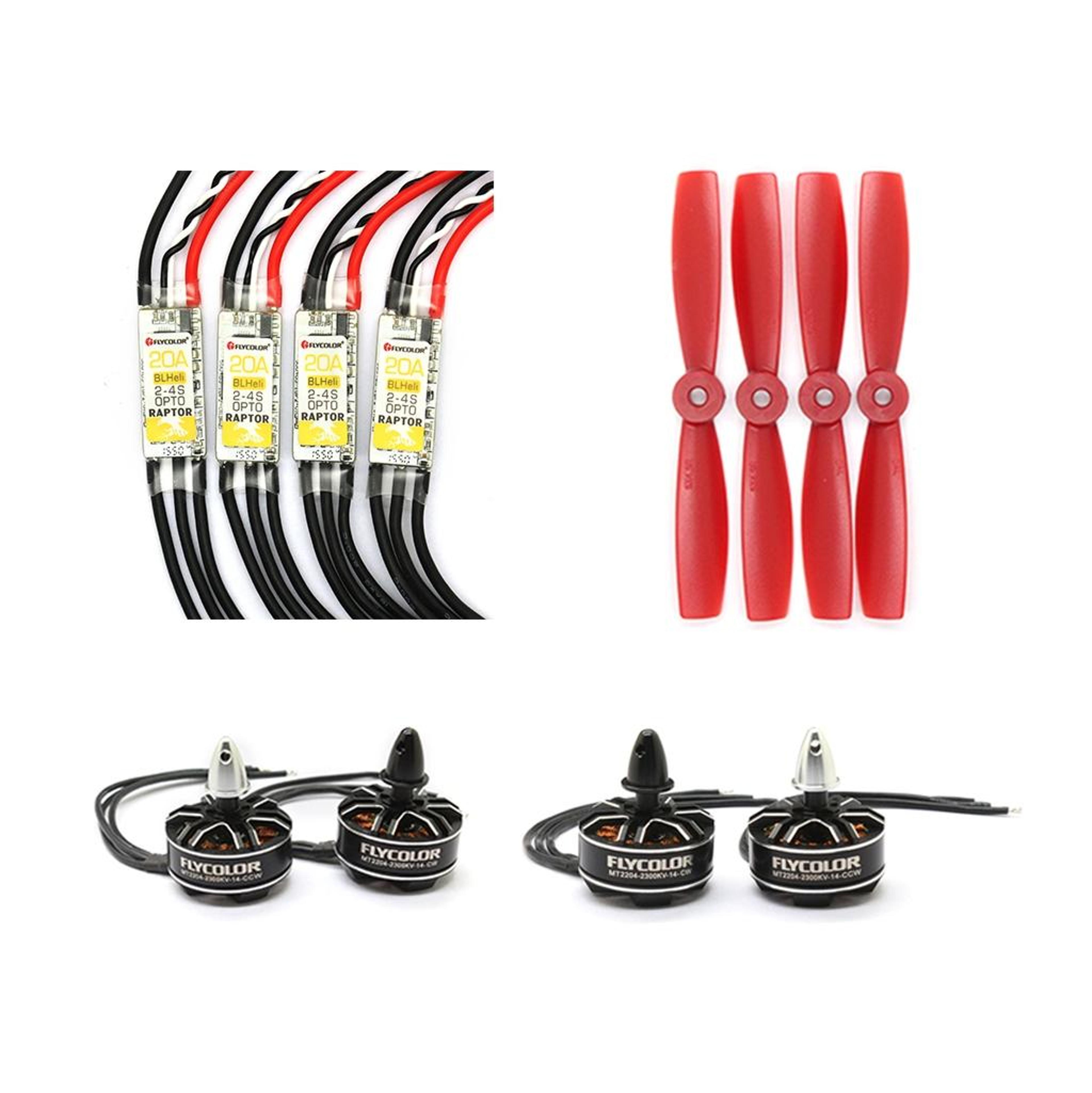 flycolor raptor series brushless esc motor power set esc combo for fpv drones