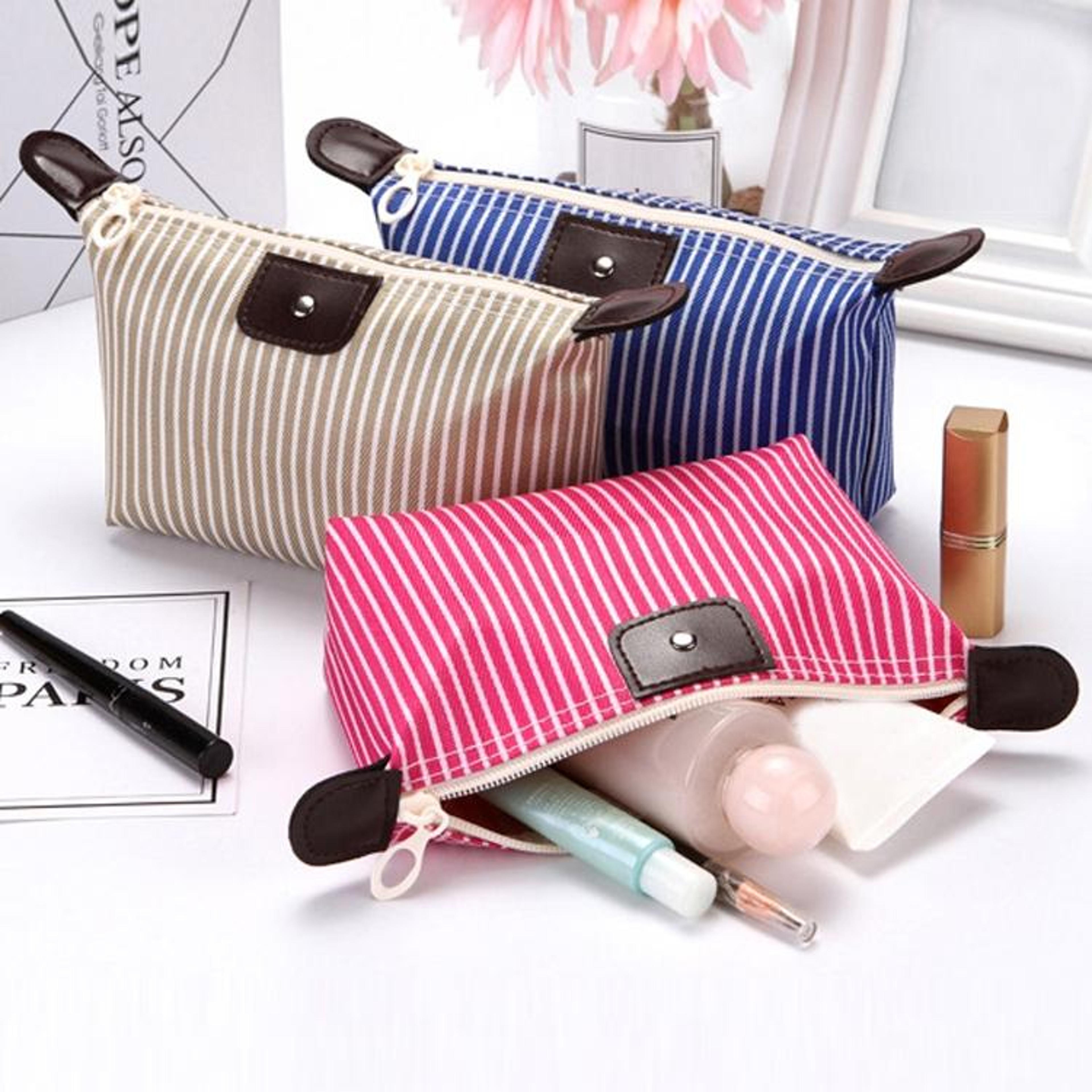 foldable waterproof travel cosmetic bag large capacity makeup organizer