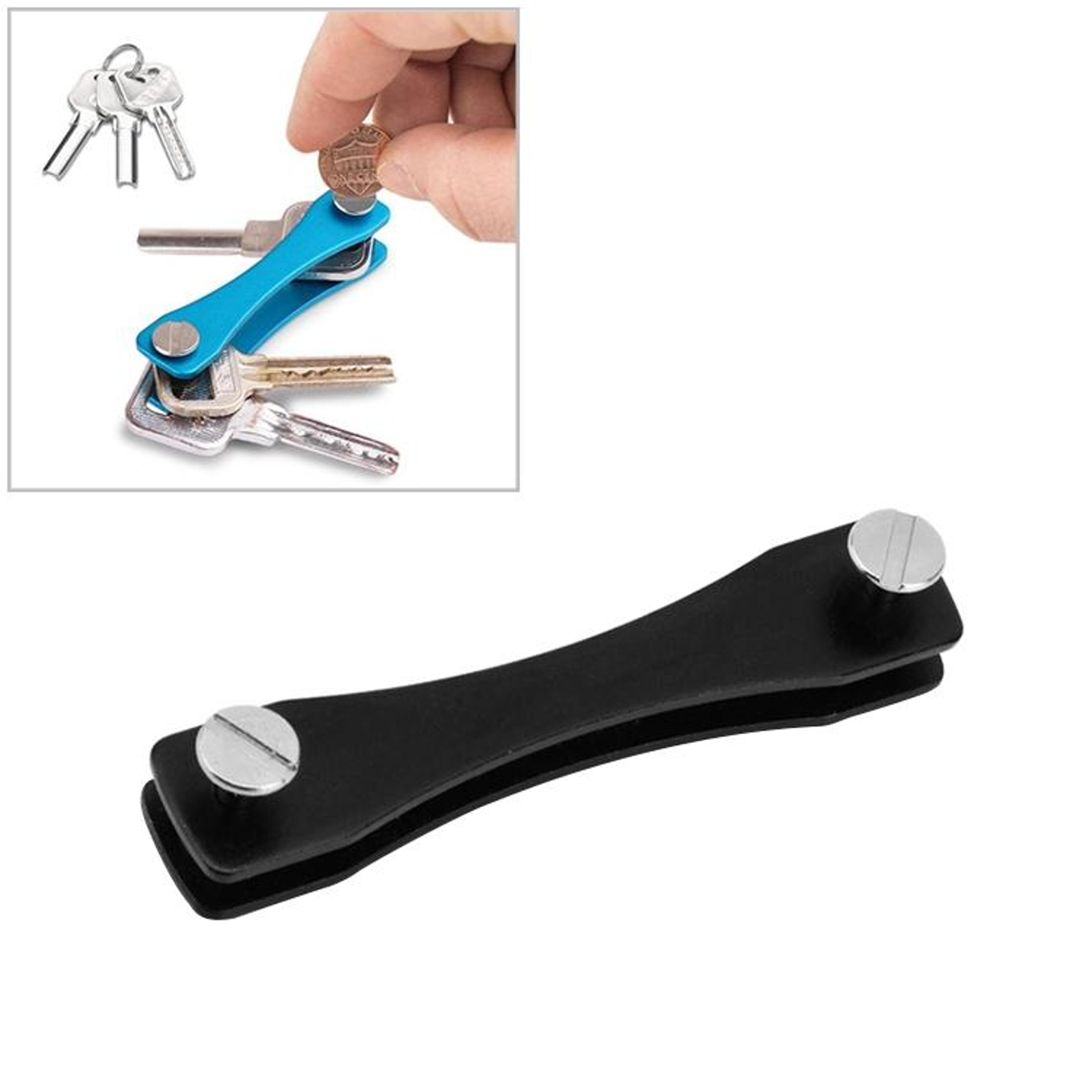 compact key organizer clip, portable metal key holder for secure everyday carry