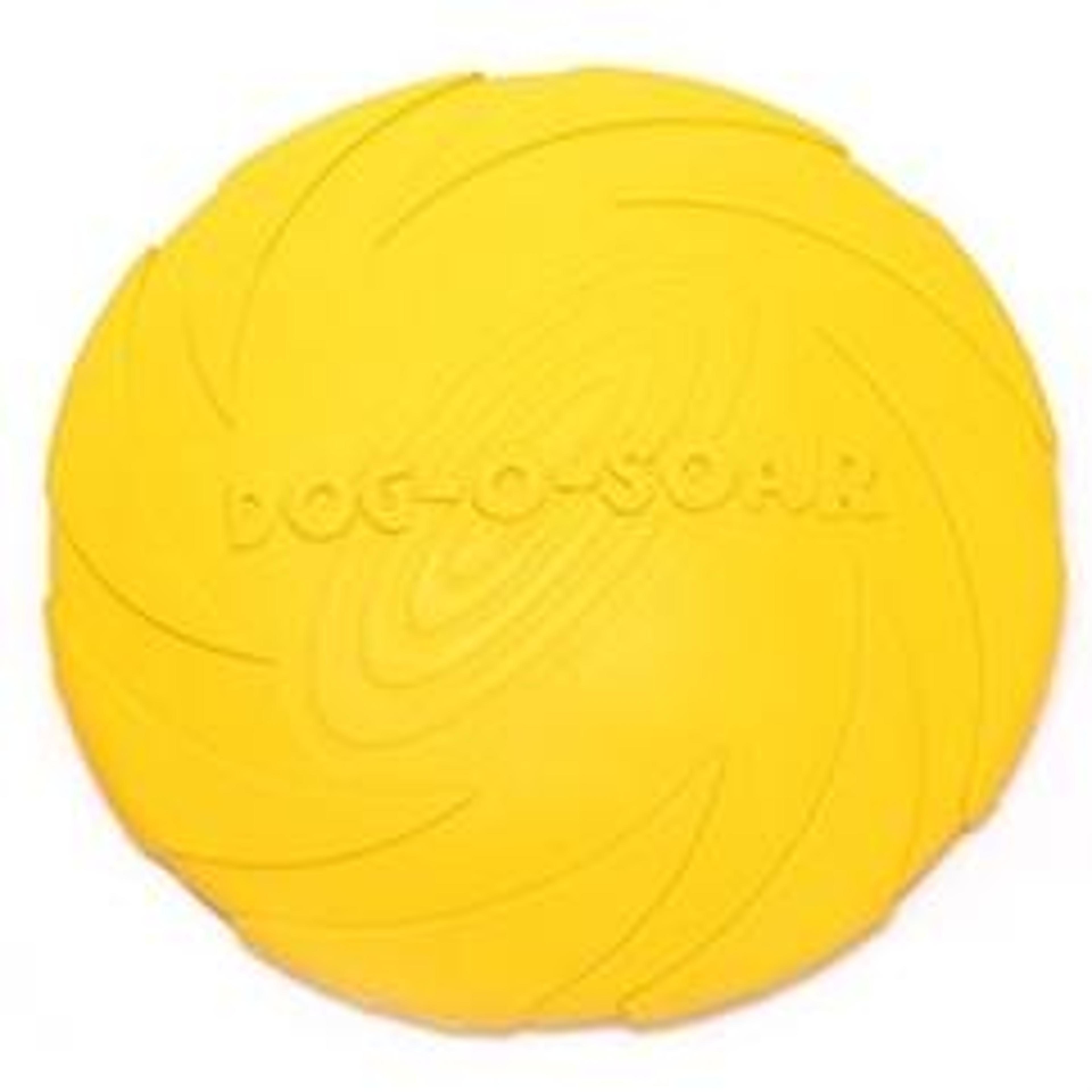 durable rubber dog flying disc toy for fetch training large dogs