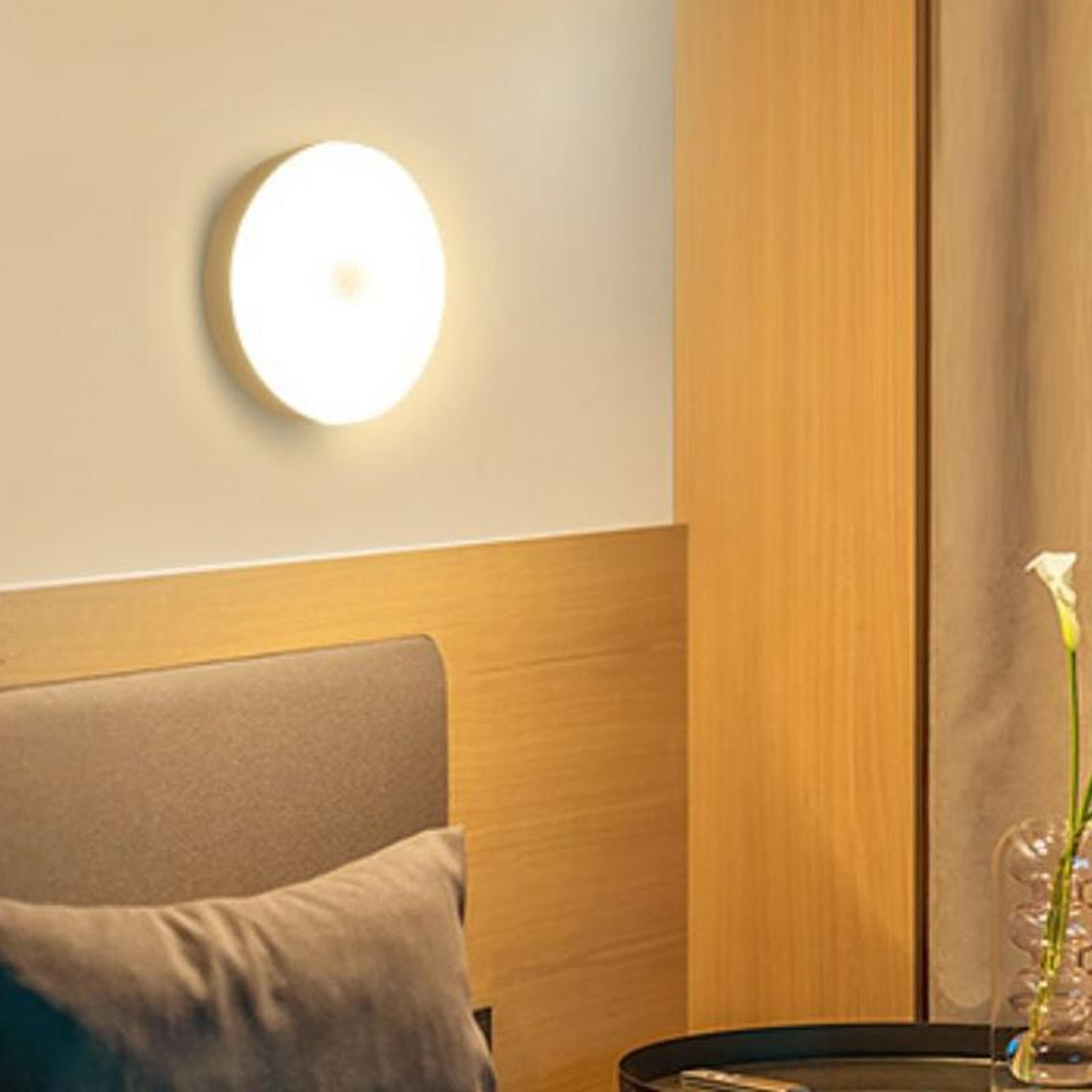 smart motion sensor night light rechargeable led bedside lamp with magnetic mount