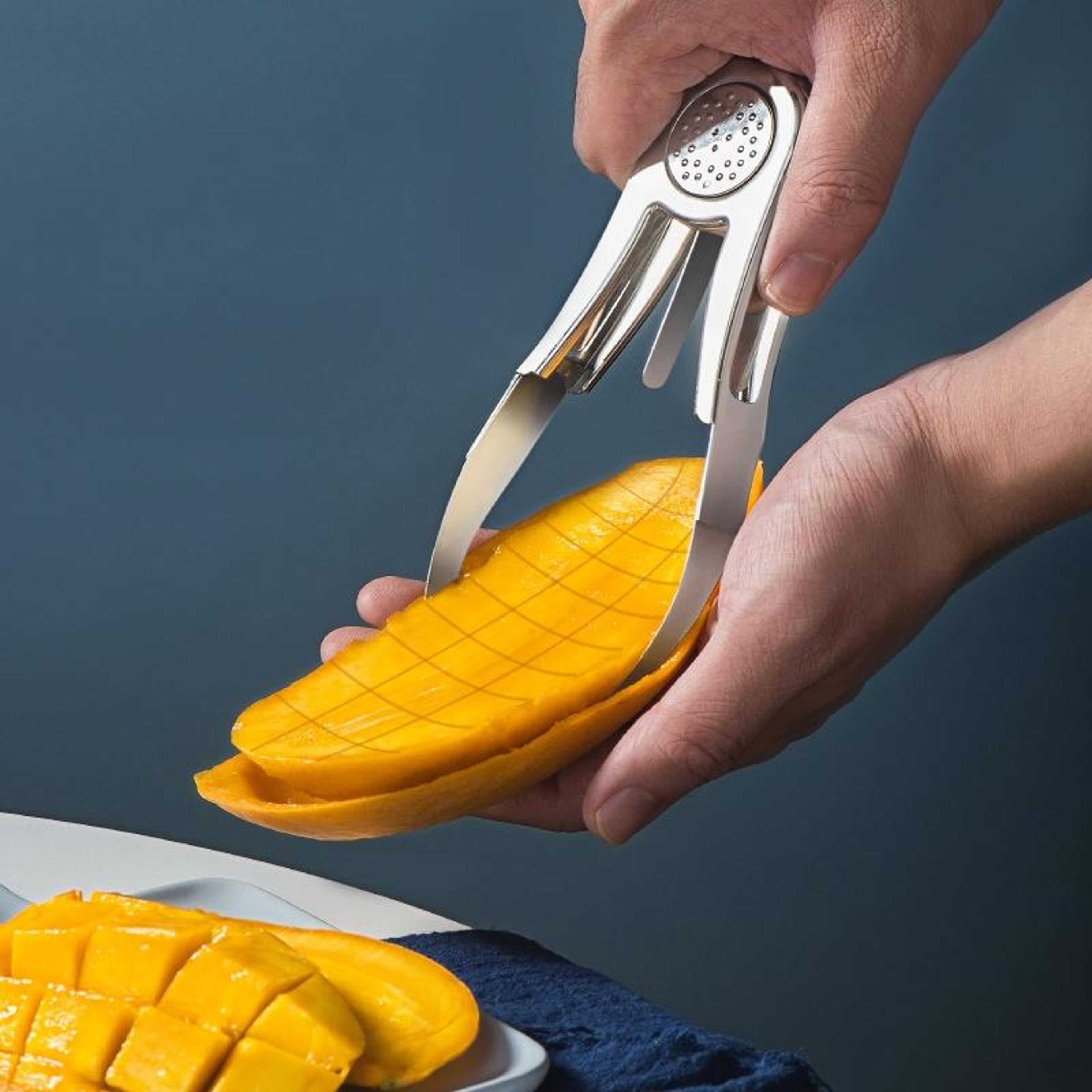 stainless steel mango slicer corer and peeler tool
