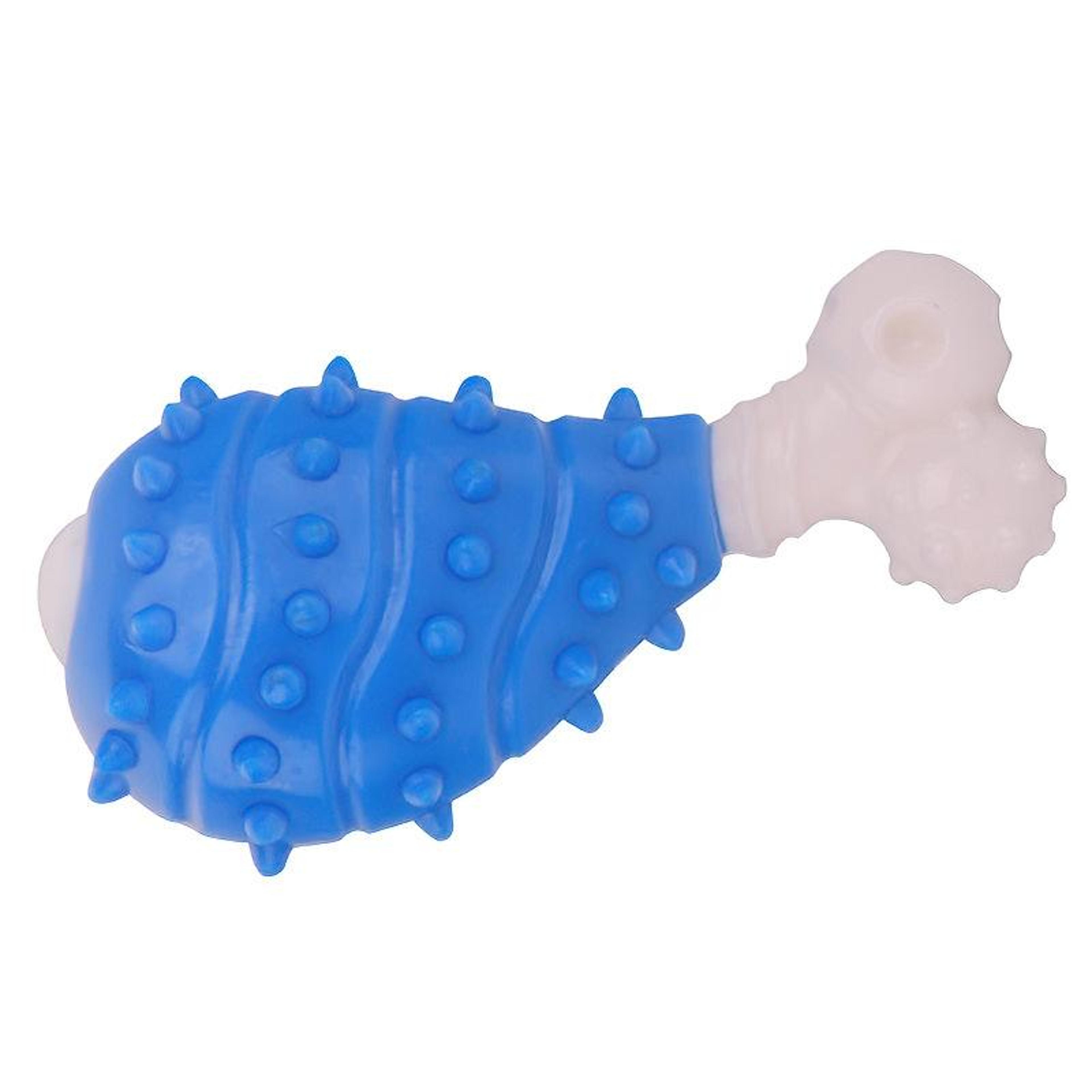 interactive dog chew toy chicken leg for teeth cleaning tpr pet toy