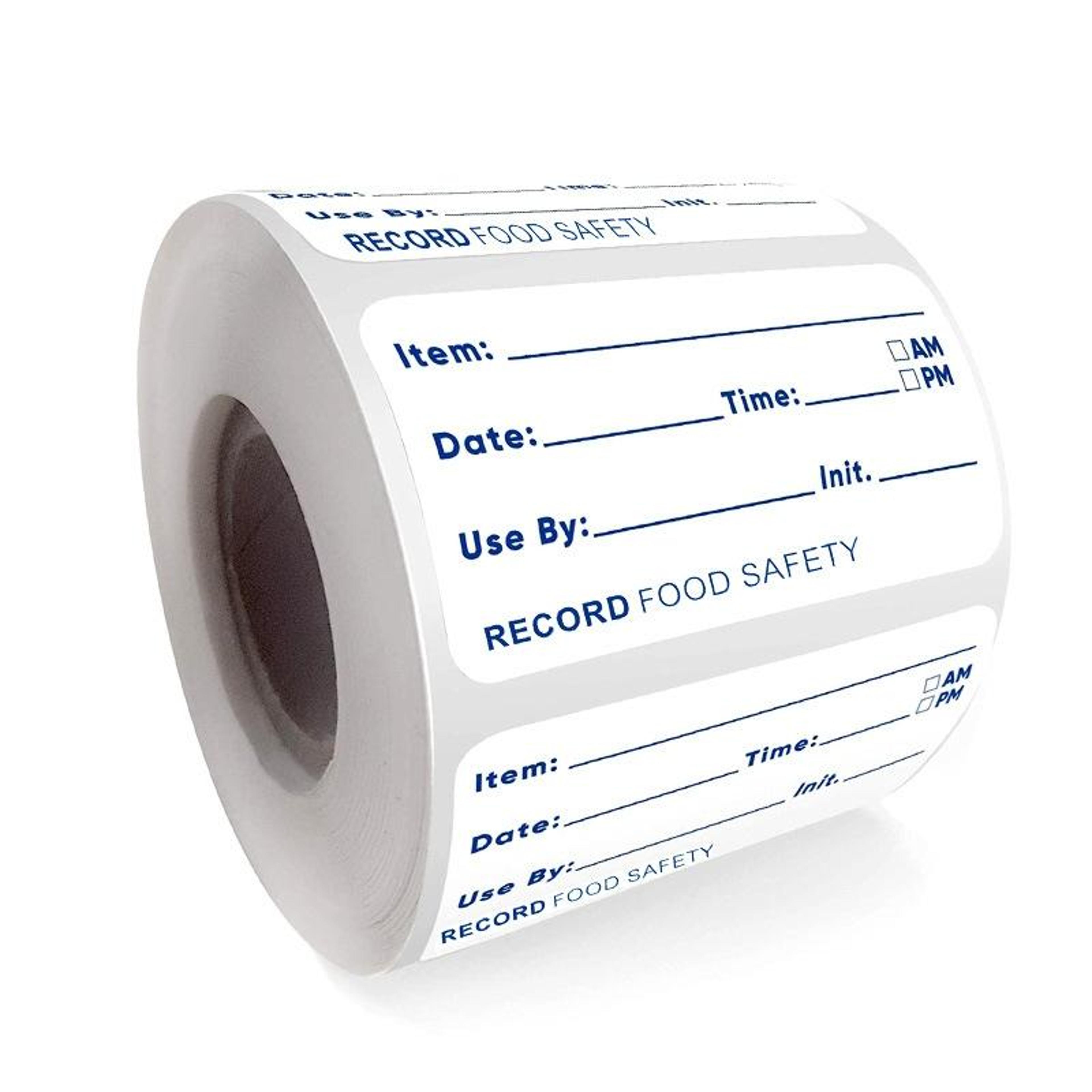 reusable food date labels roll kitchen expiry stickers for storage & meal prep