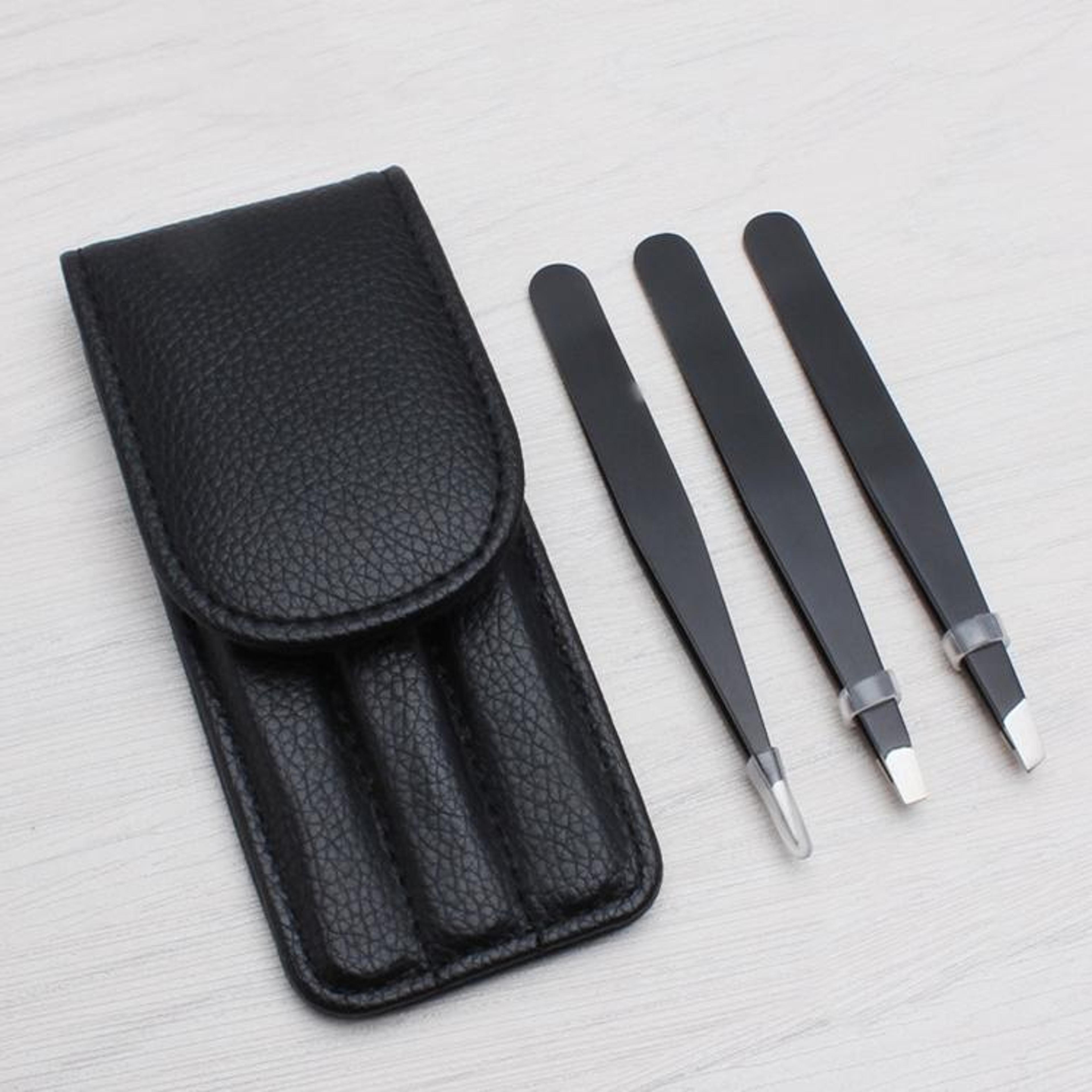 3 in 1 precision eyebrow scissors portable stainless steel brow grooming tool