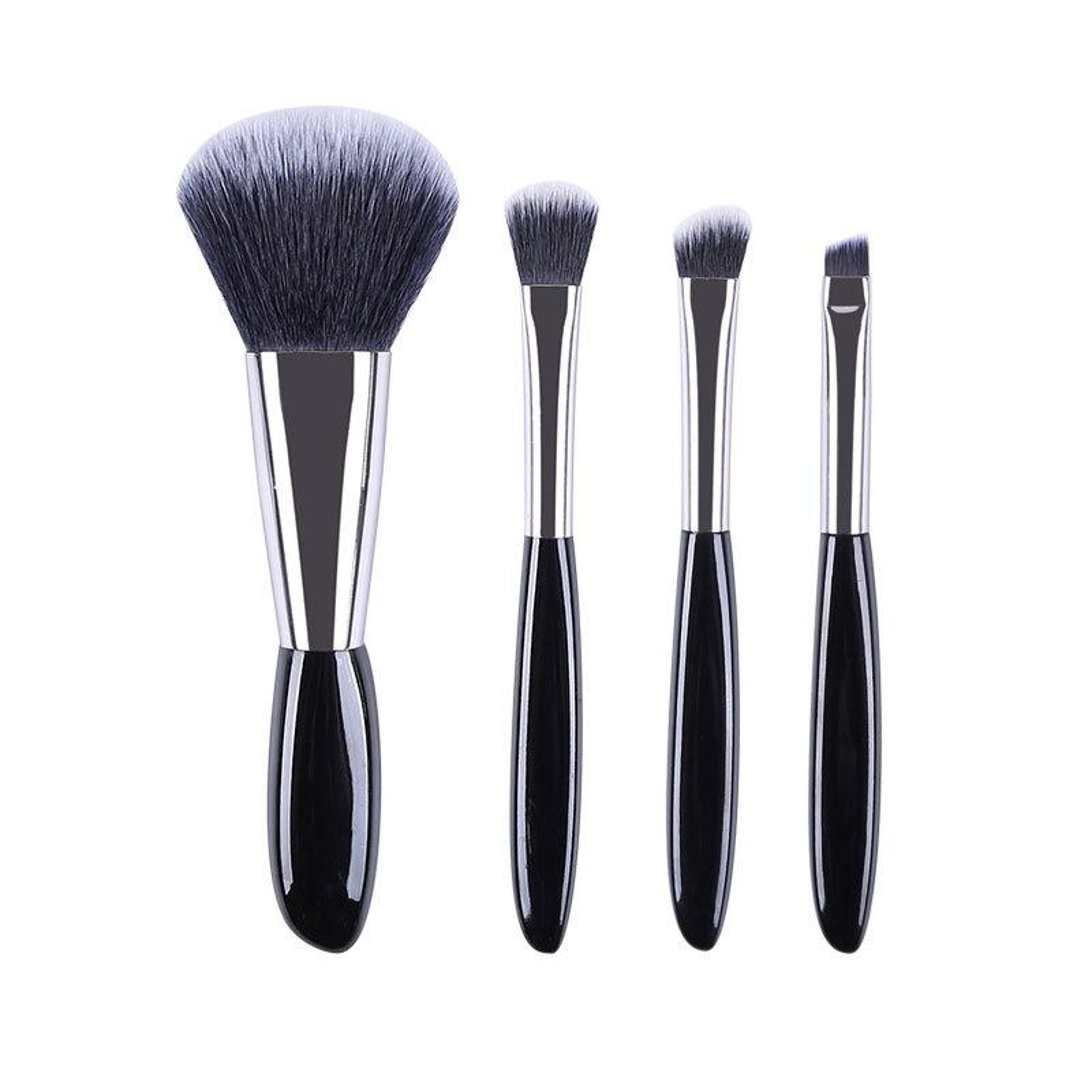 4 in 1 portable makeup brush set makeup brush set with foundation & eyeshadow brushes