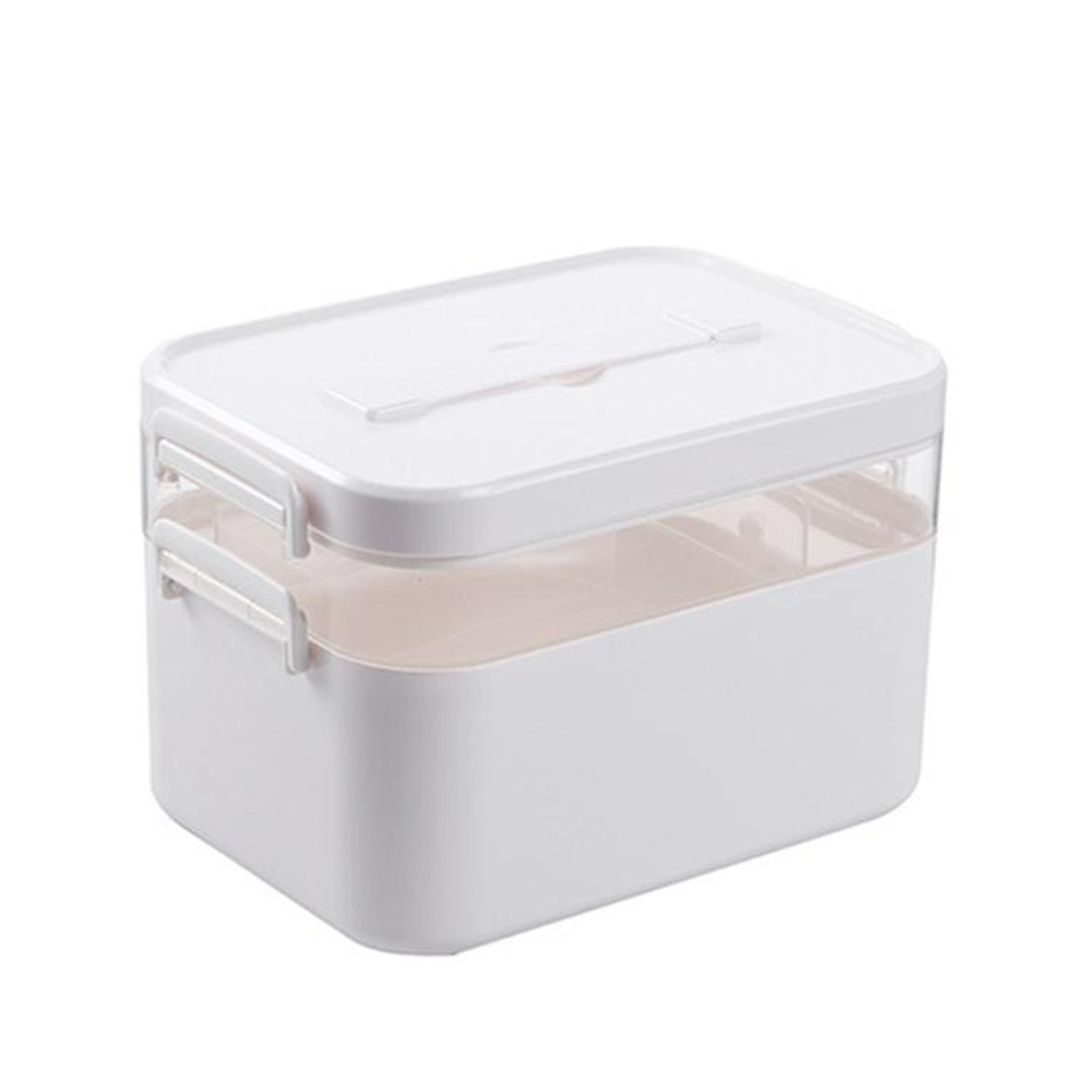 portable medicine organizer and cosmetic storage box