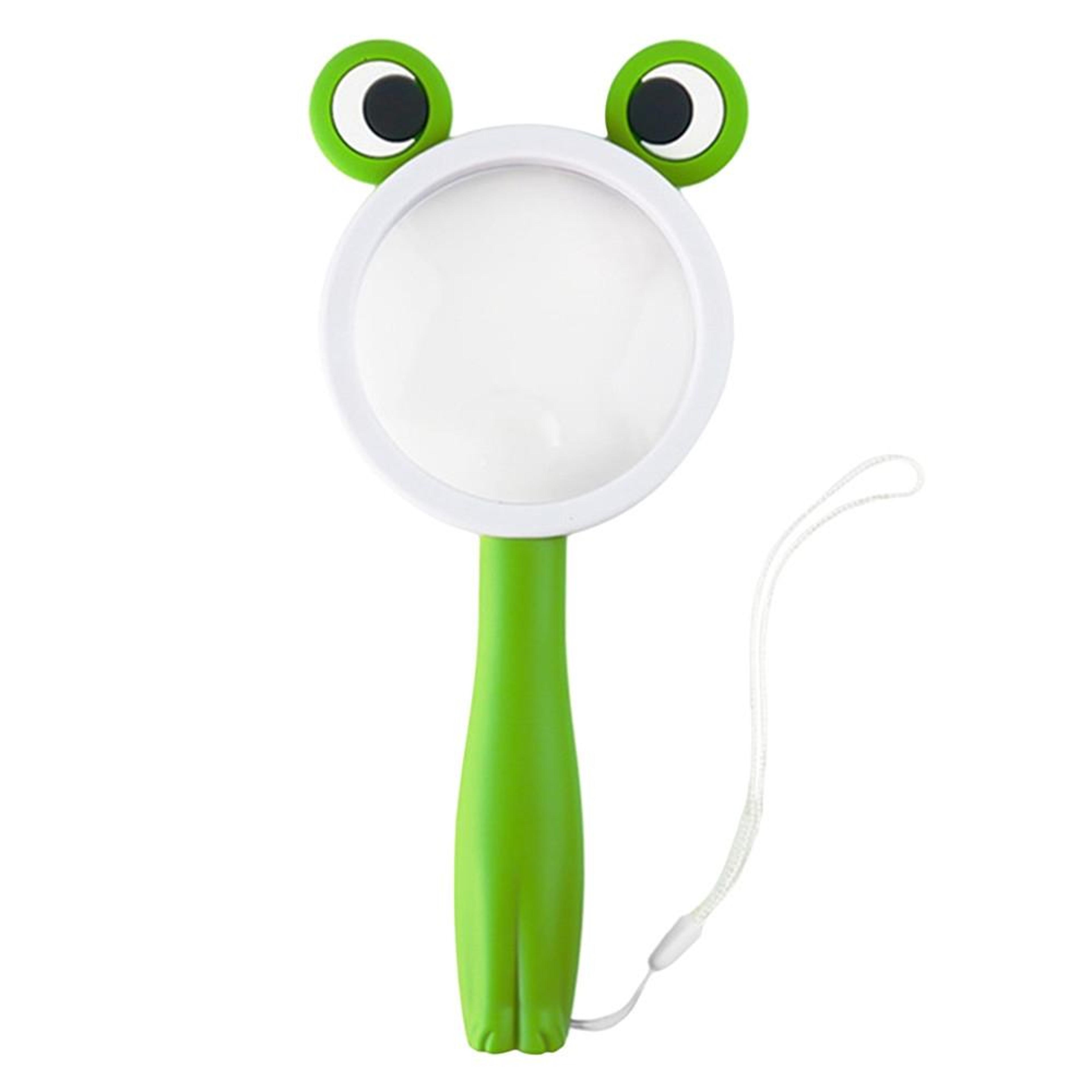 cartoon frog kids magnifying glass handheld science experiment magnifier toy