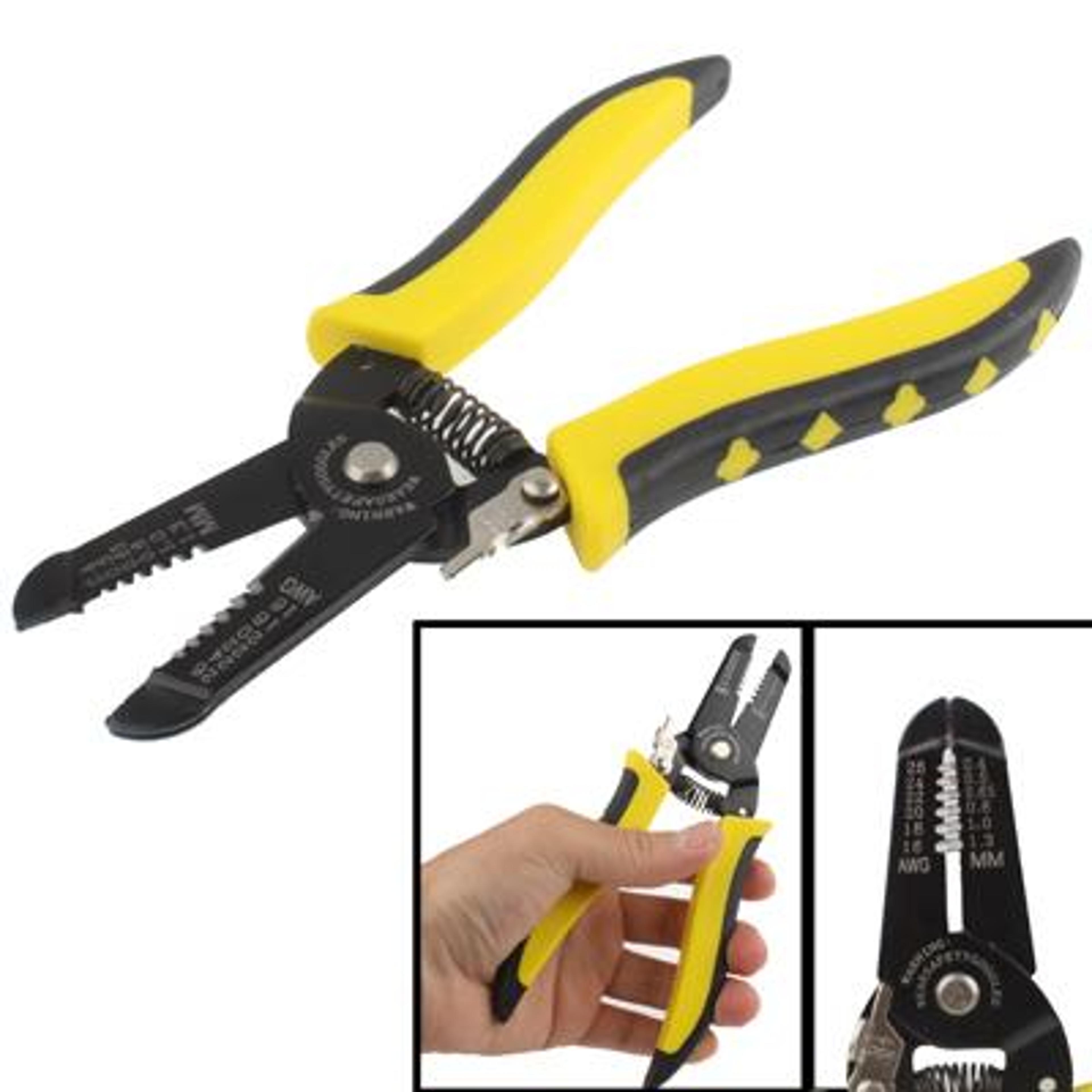 comfort grip wire stripping pliers and wire cutting tool