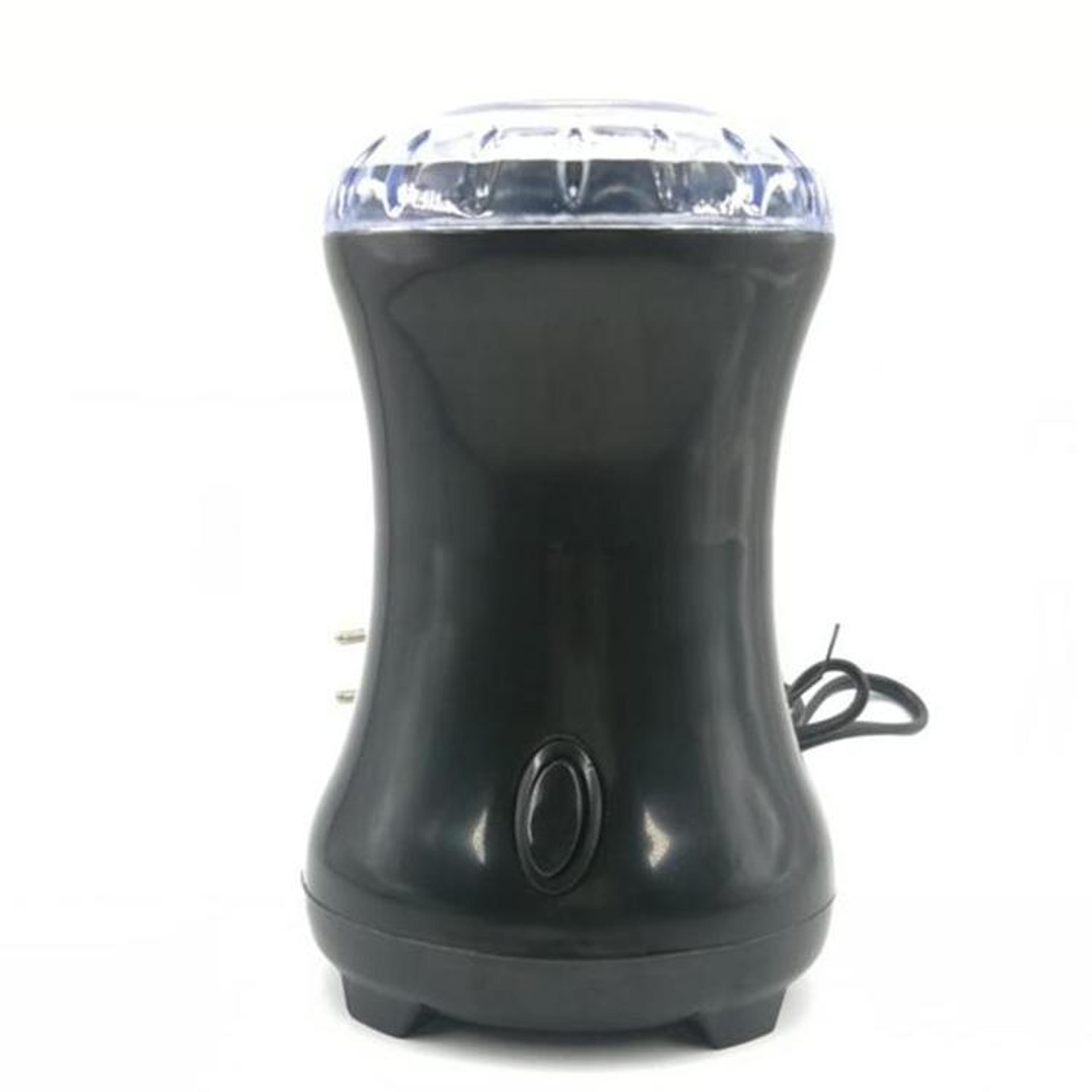 compact electric coffee grinder 180w fast coffee bean grinder for home kitchen (black)