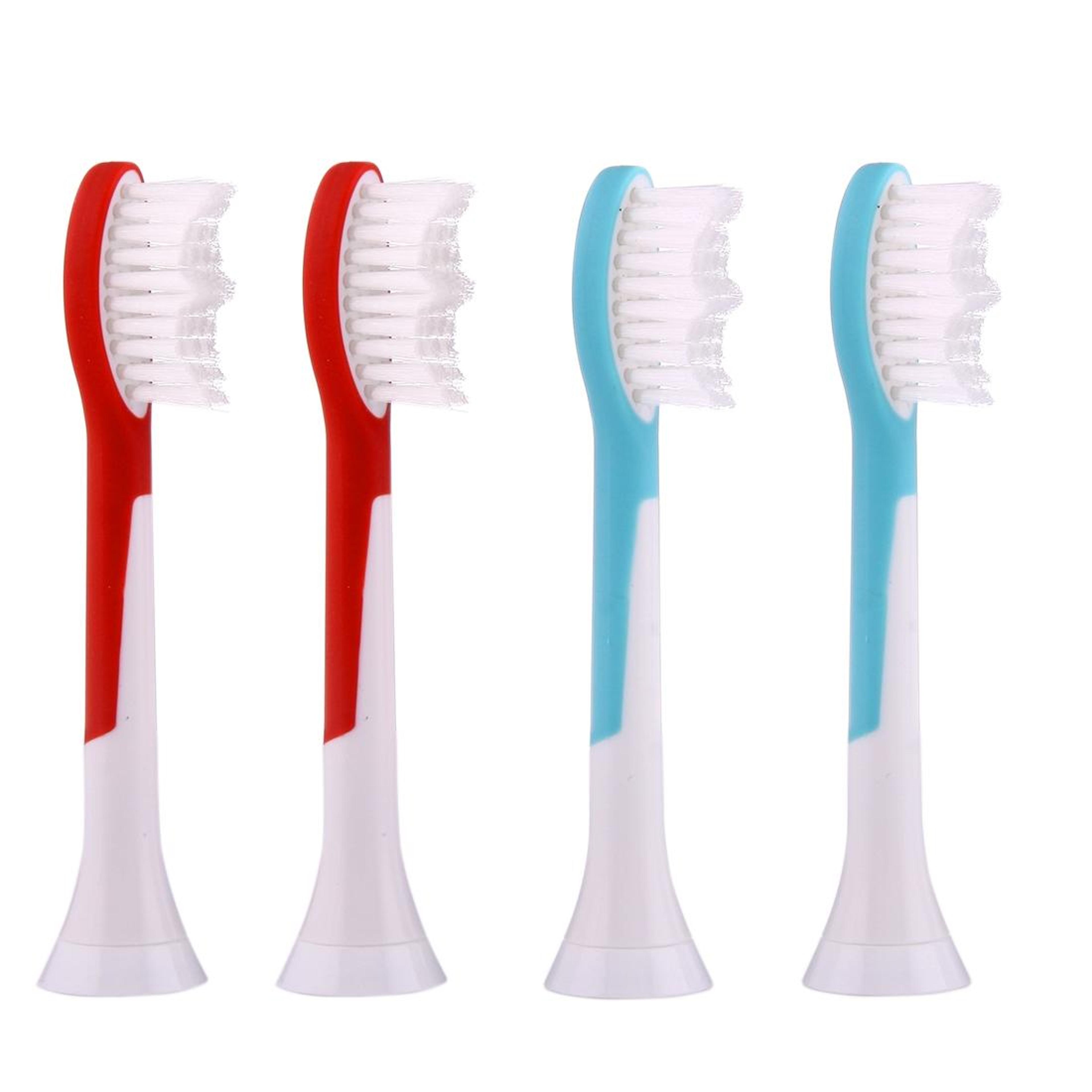 philips sonicare compatible replacement brush heads 4pcs soft bristles