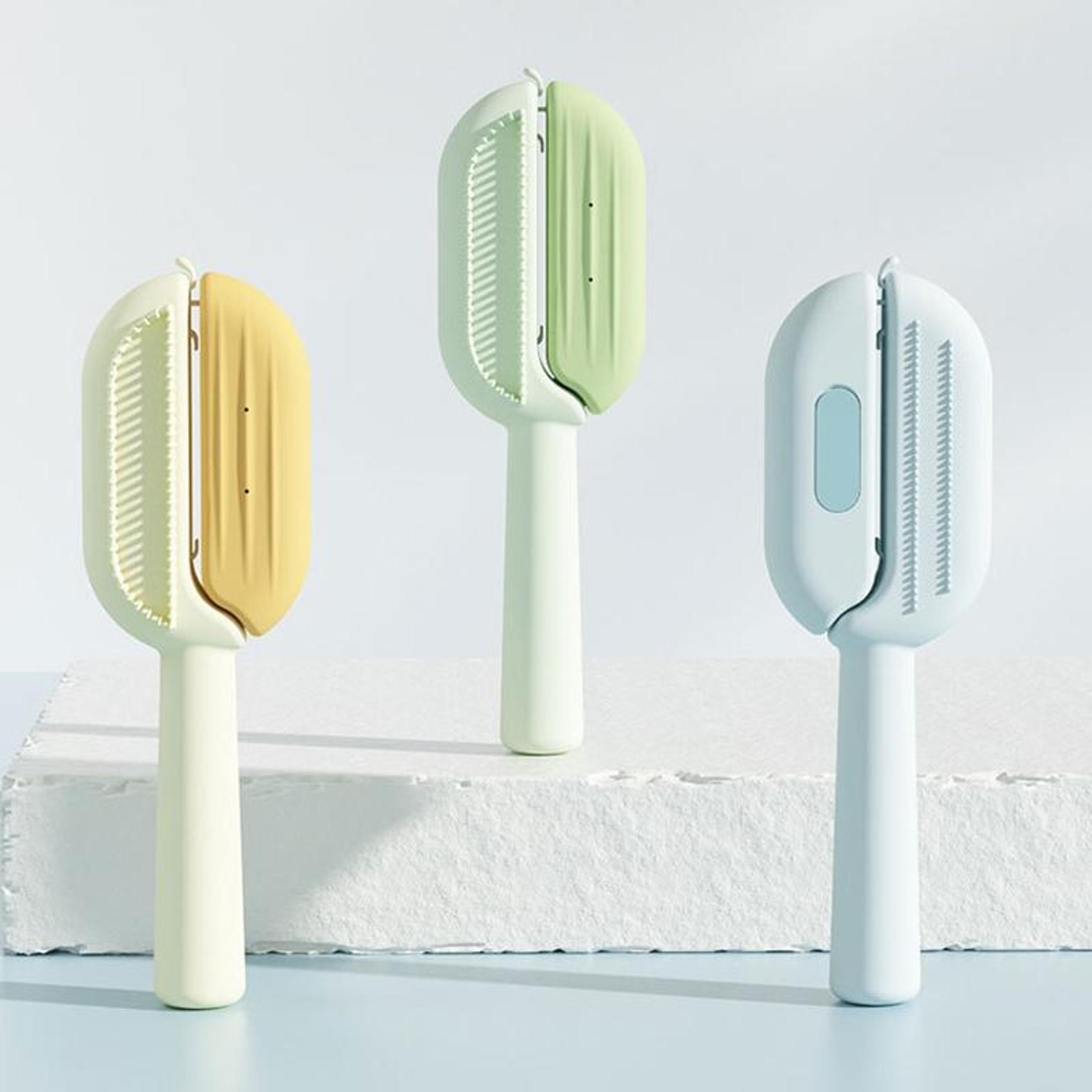 steam release pet grooming brush with water tank gentle pet hair remover & dog cat grooming comb